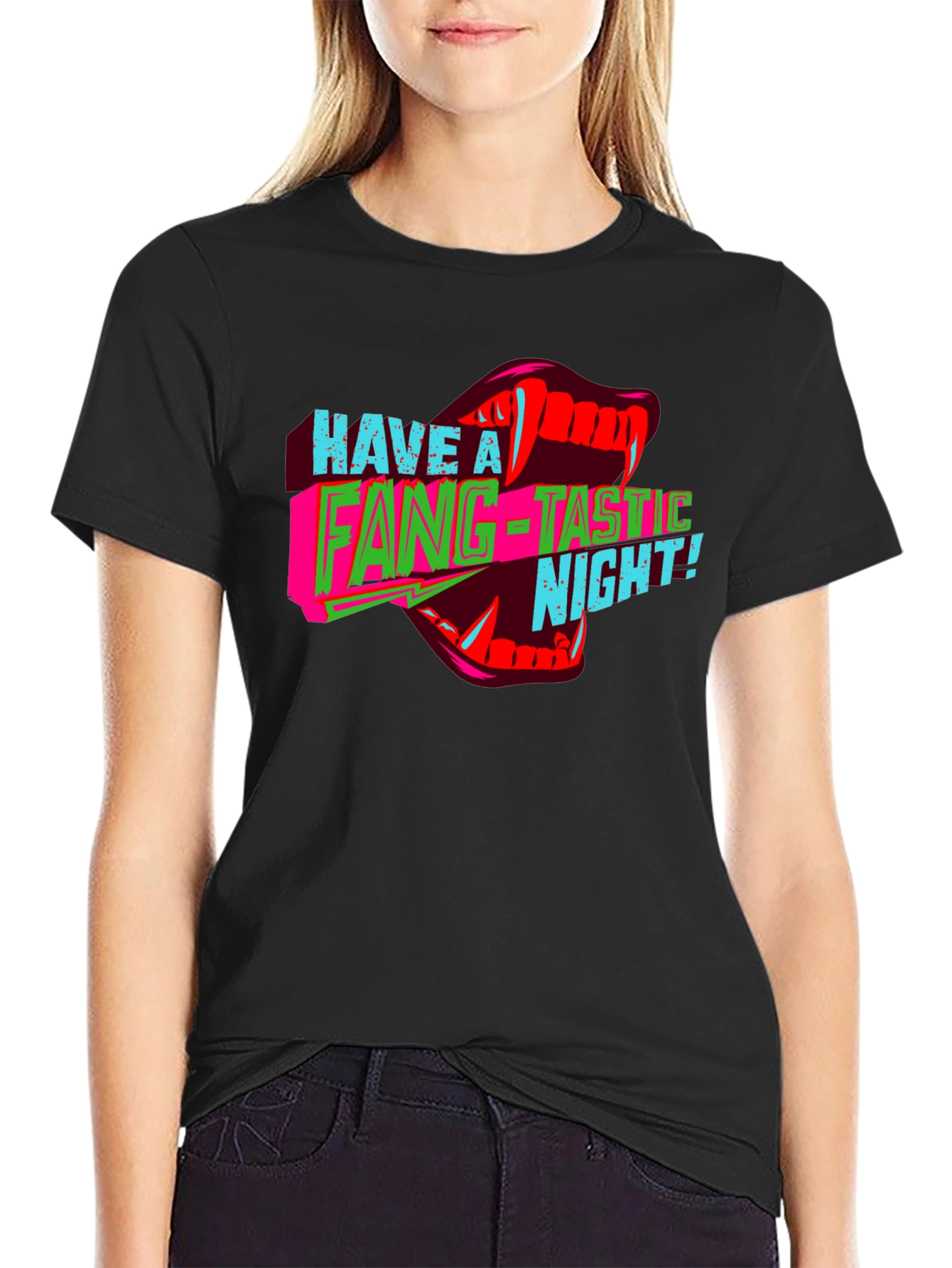 Fang-Tastic Night Graphic T-Shirt