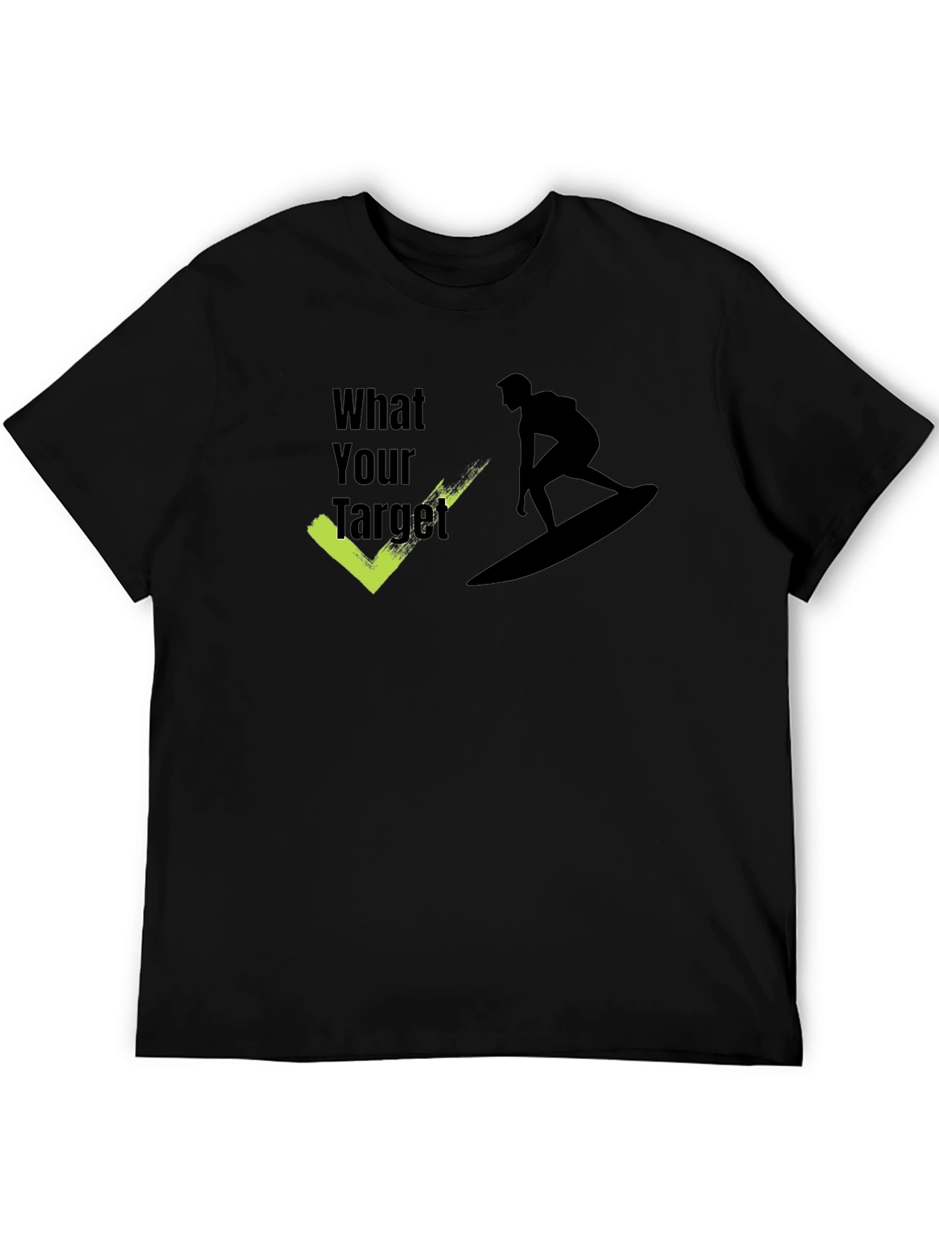 Surf Target Tee - Black Graphic T-Shirt