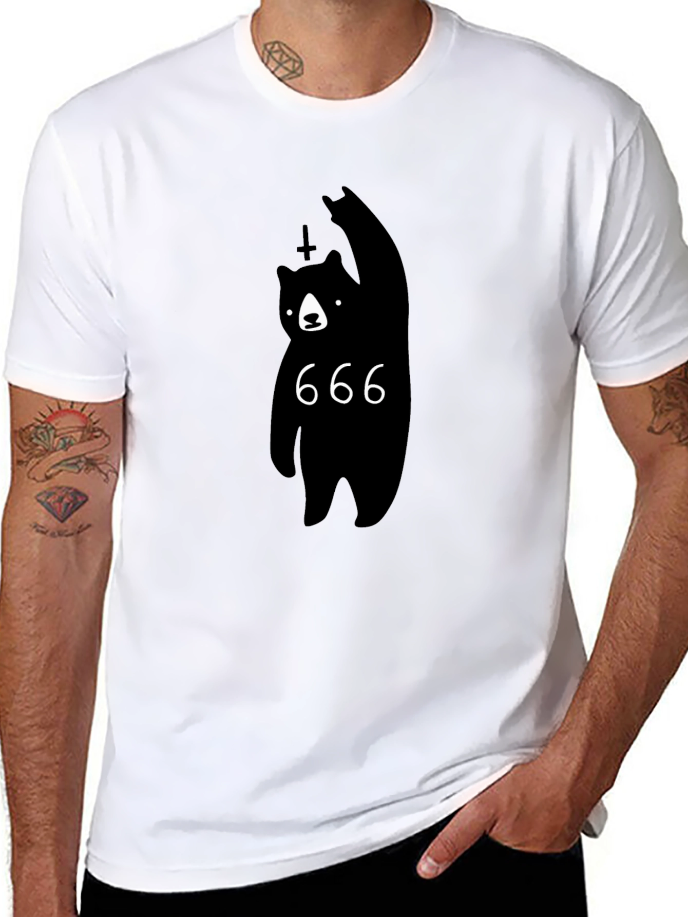 Black Bear 666 Graphic Tee