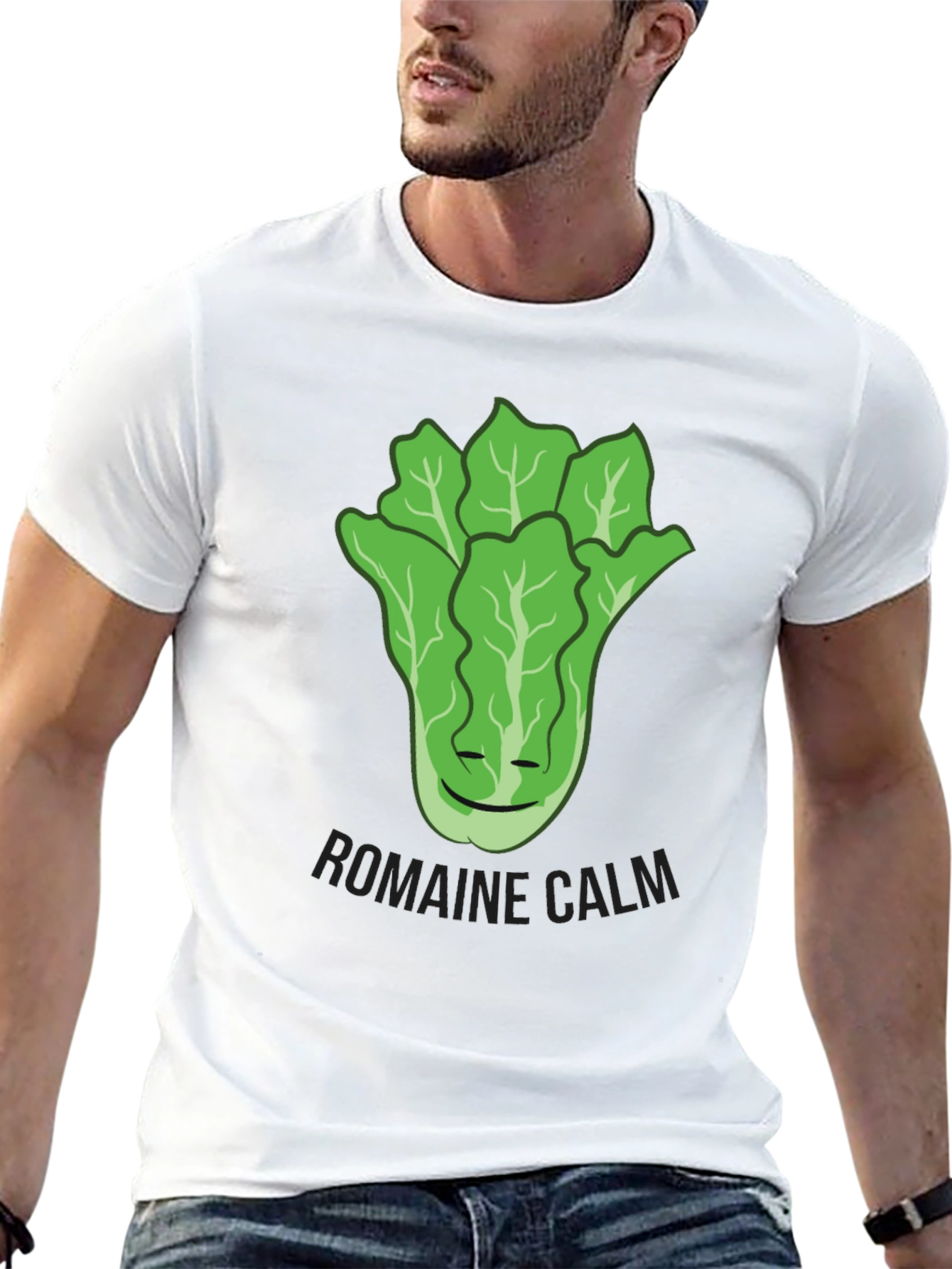 Romaine Calm T-Shirt - Funny Food Pun Tee
