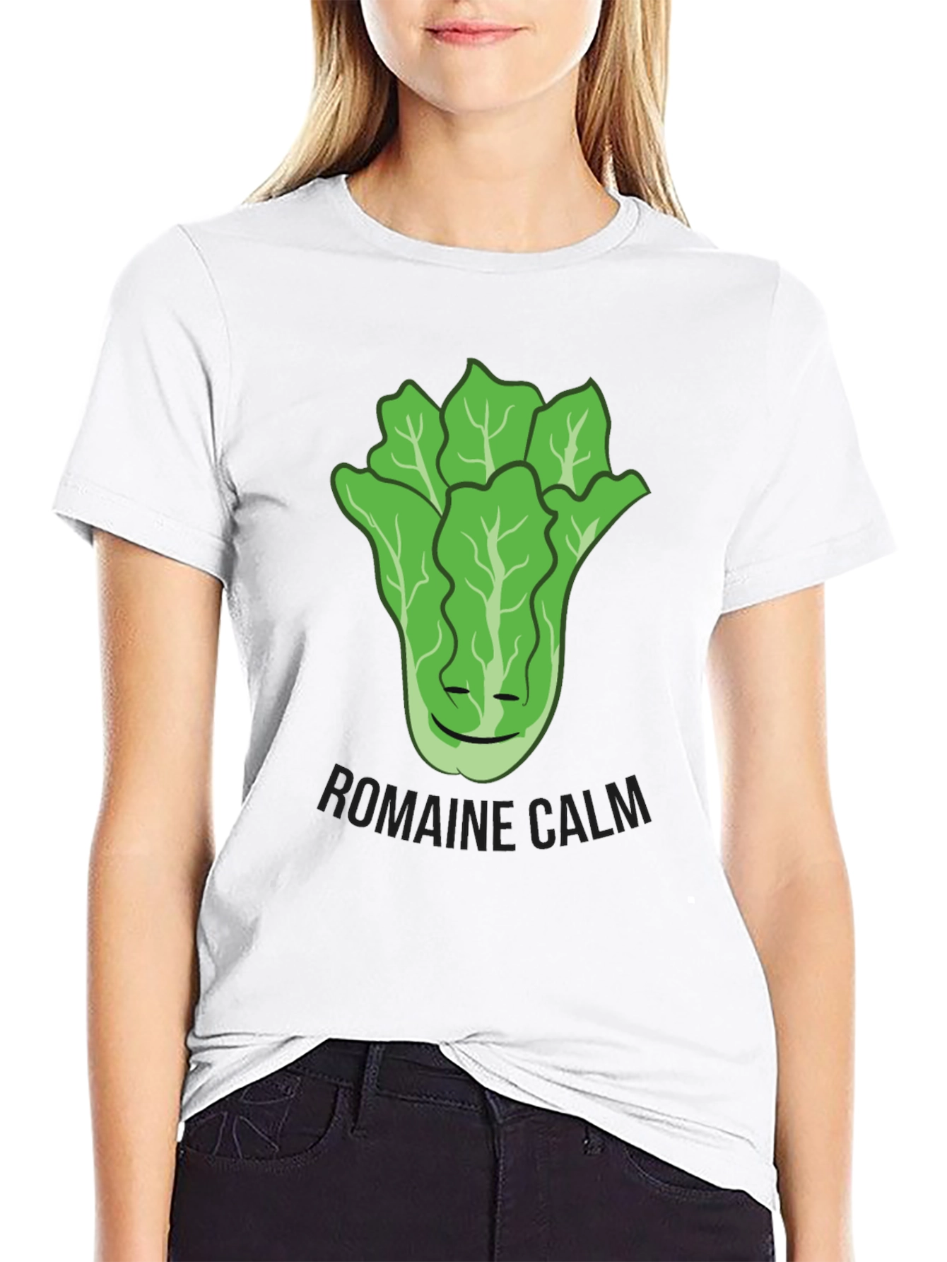 Romaine Calm T-Shirt - Funny Food Pun Tee