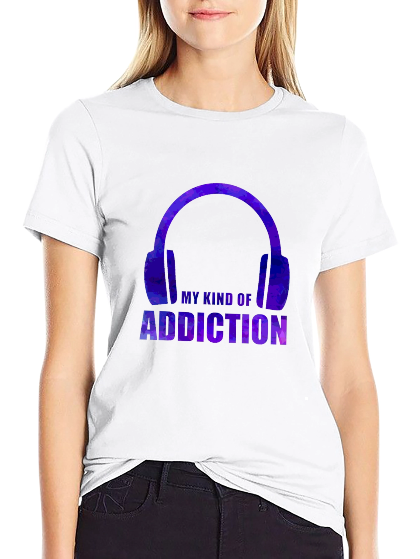 My Kind Of Addiction T-Shirt - Headphones Design