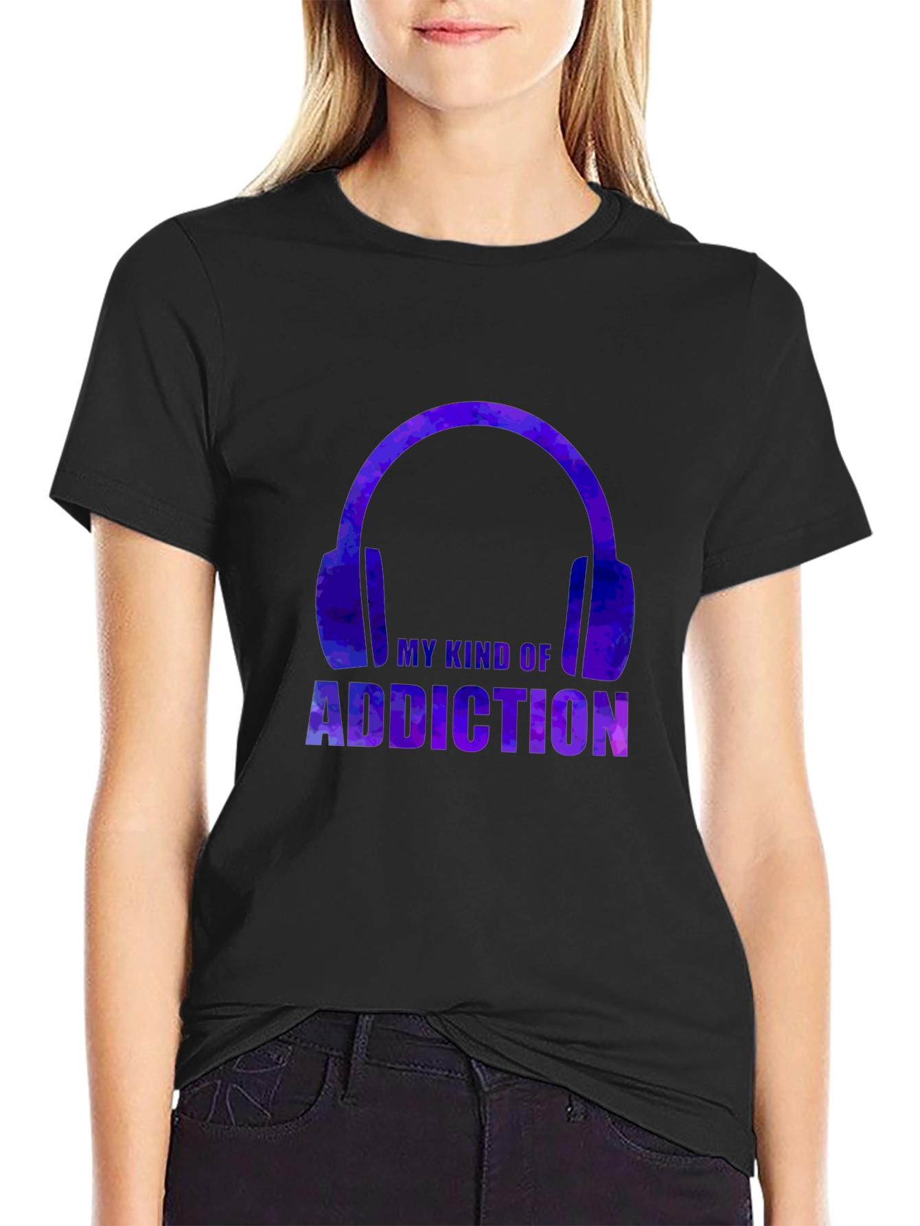 My Kind Of Addiction T-Shirt - Headphones Design