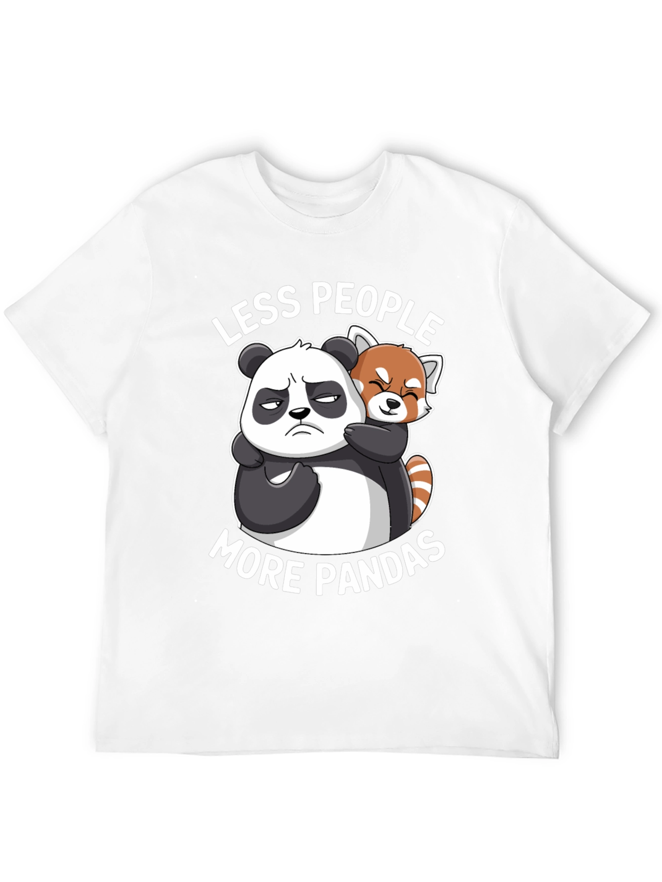 Less People More Pandas Graphic Tee