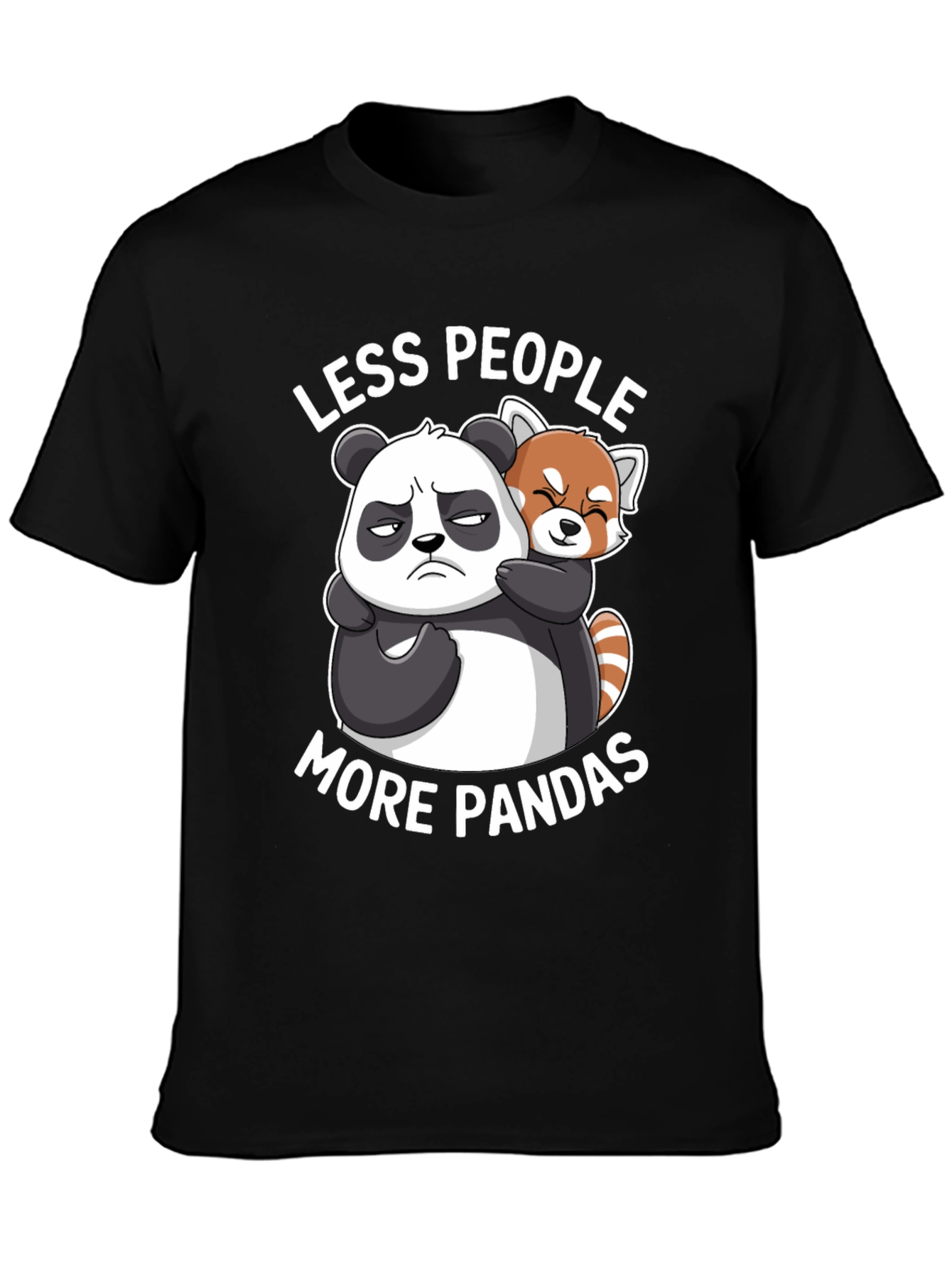 Less People More Pandas Graphic Tee