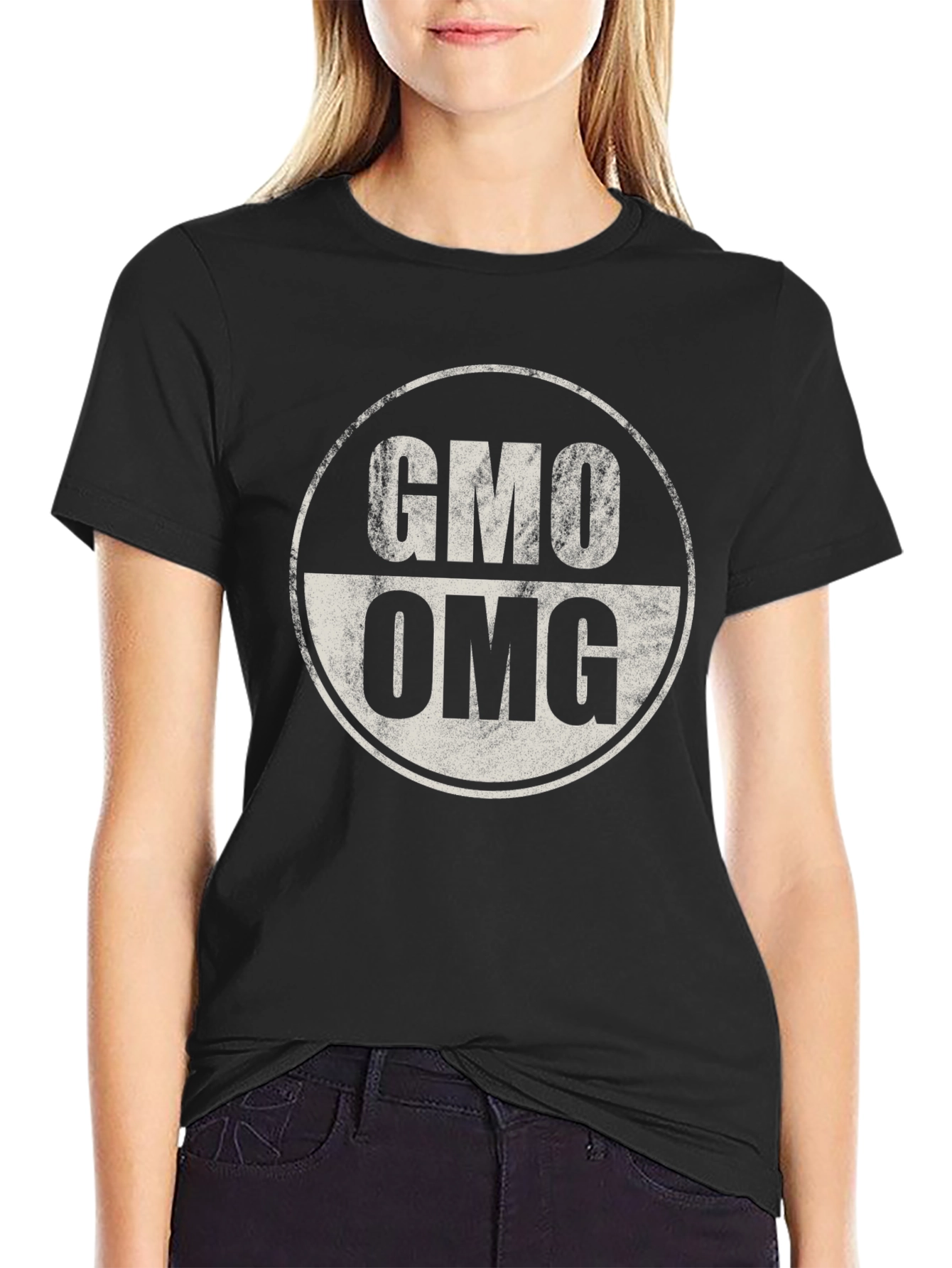 GMO OMG Graphic Tee - Black Cotton T-Shirt