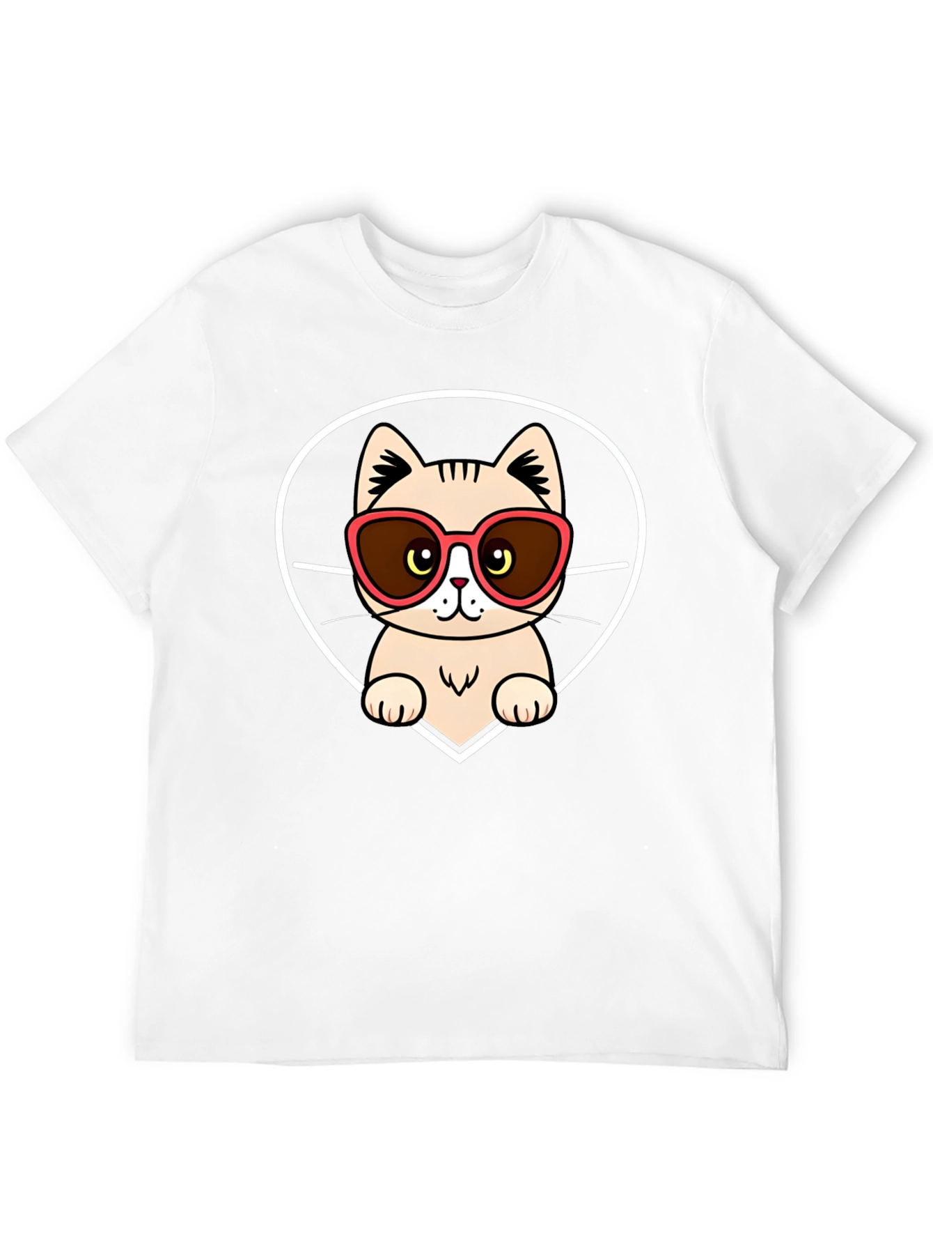 Cool Cat in Shades Graphic Tee - Black