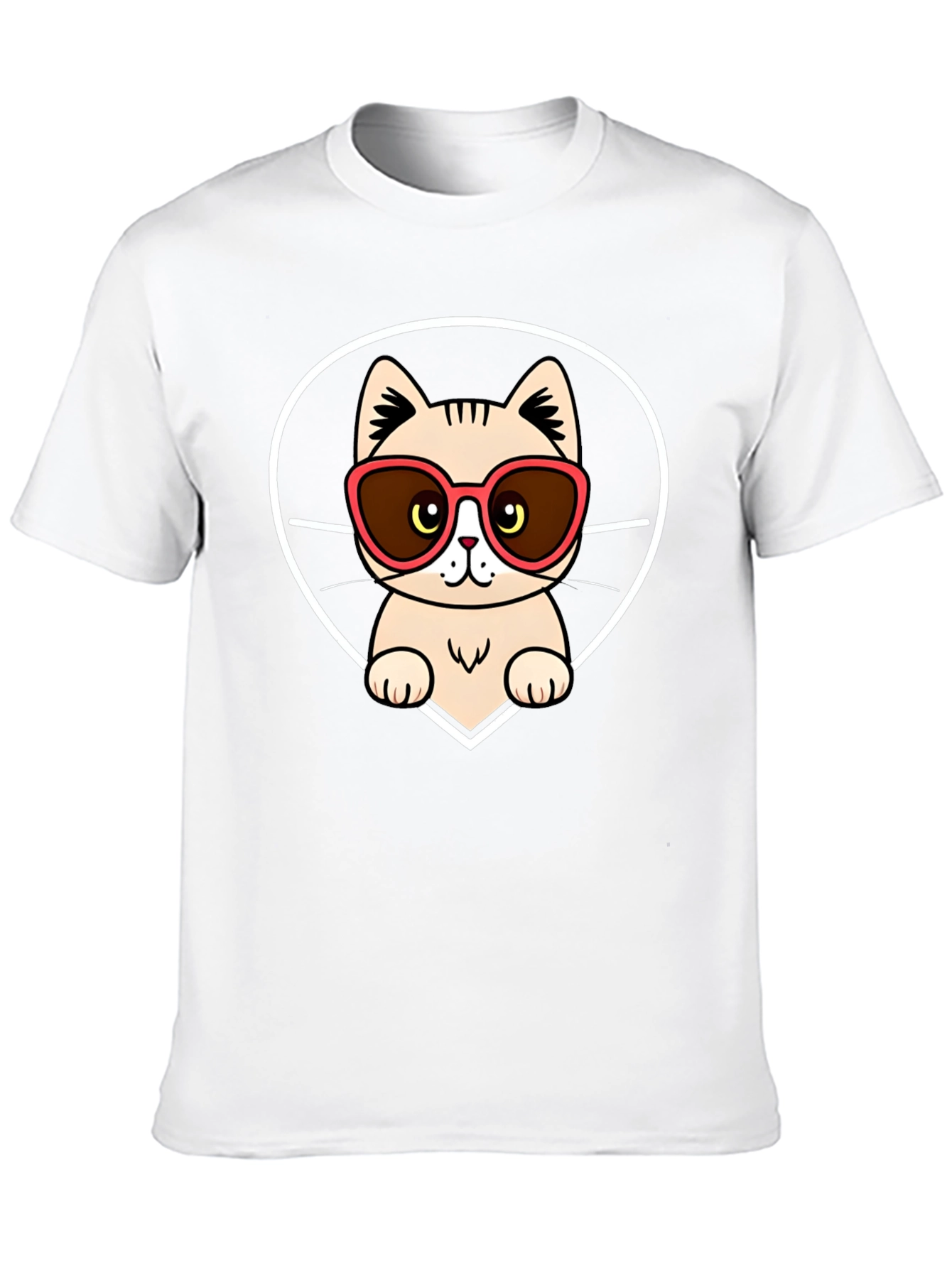 Cool Cat in Shades Graphic Tee - Black