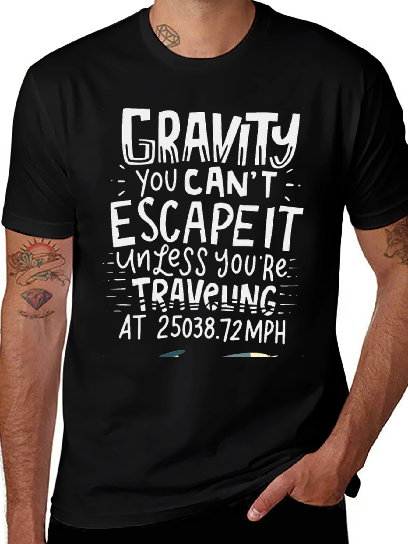 Gravity Escape Funny Graphic T-Shirt
