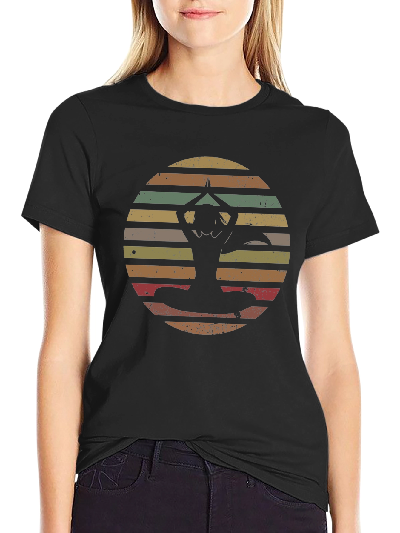 Retro Yoga Silhouette T-Shirt