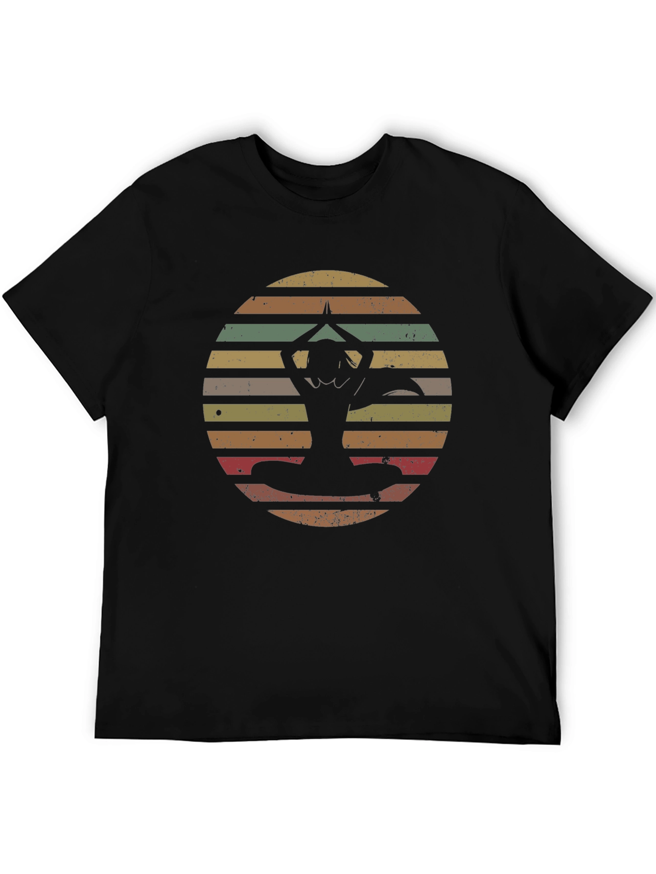 Retro Yoga Silhouette T-Shirt