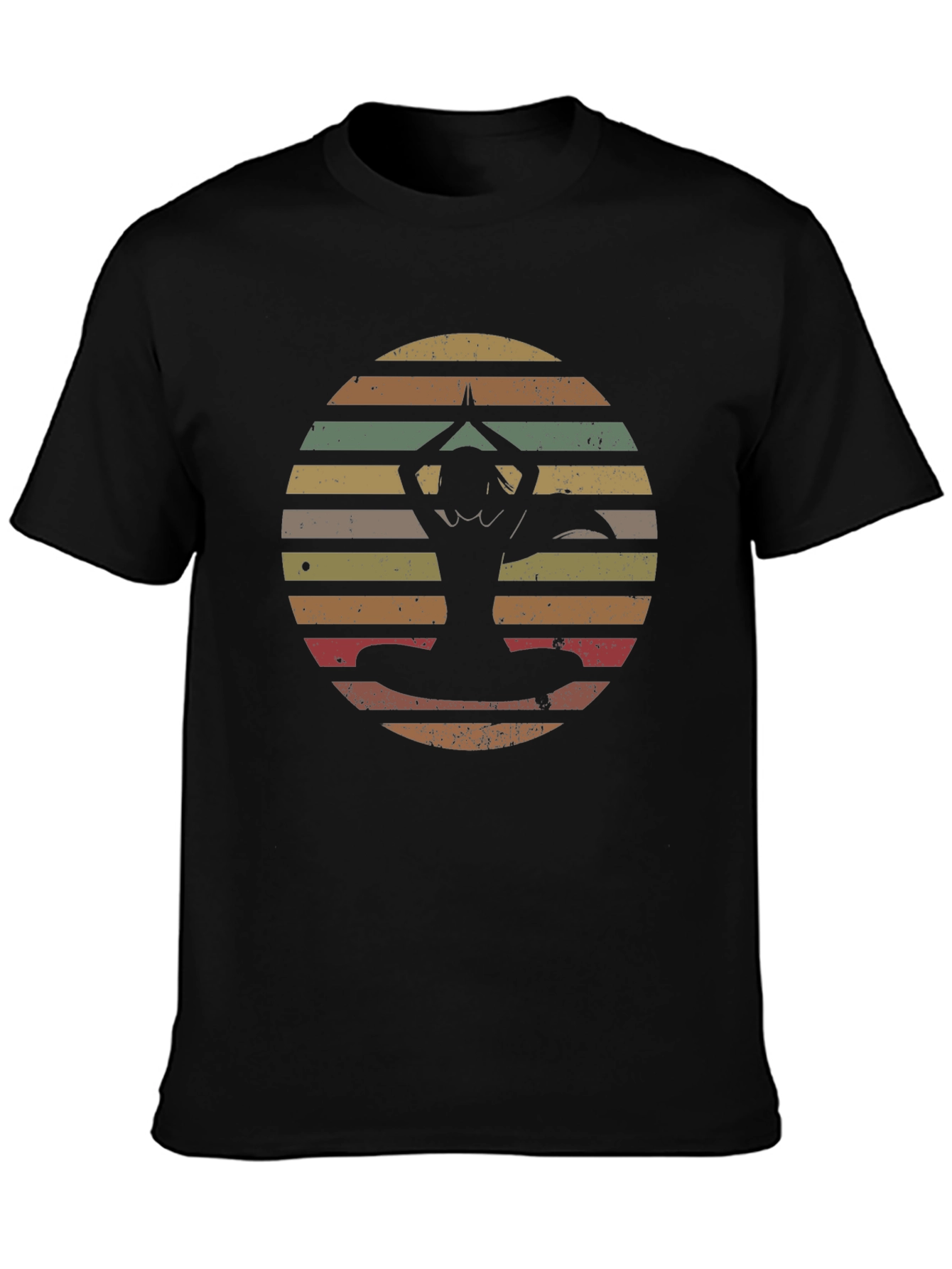 Retro Yoga Silhouette T-Shirt