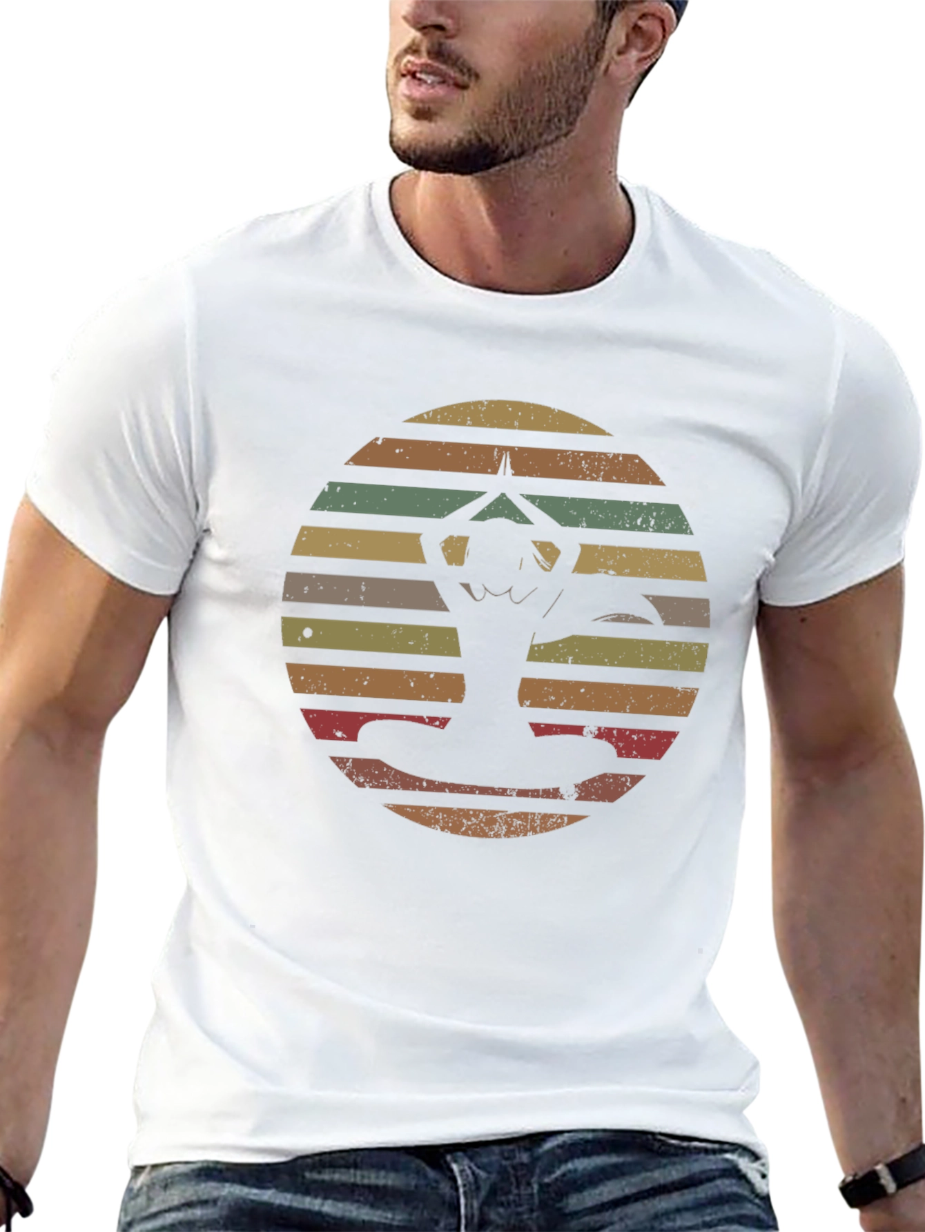 Retro Yoga Silhouette T-Shirt