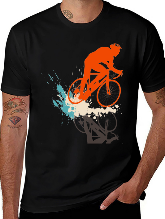 Bicycle Silhouette Graphic T-Shirt