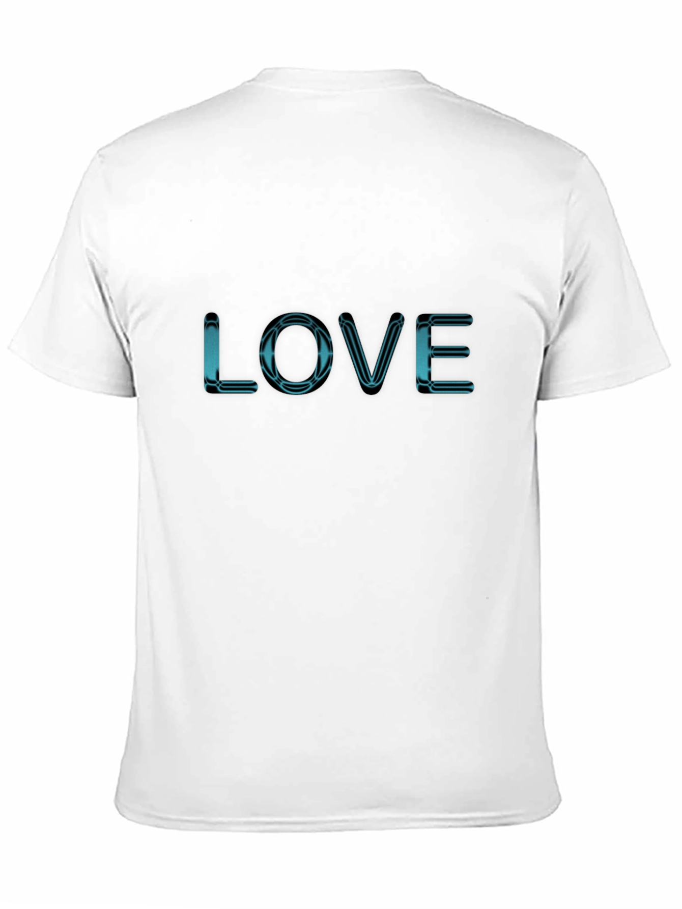 Mens Black T-shirt - Love Design