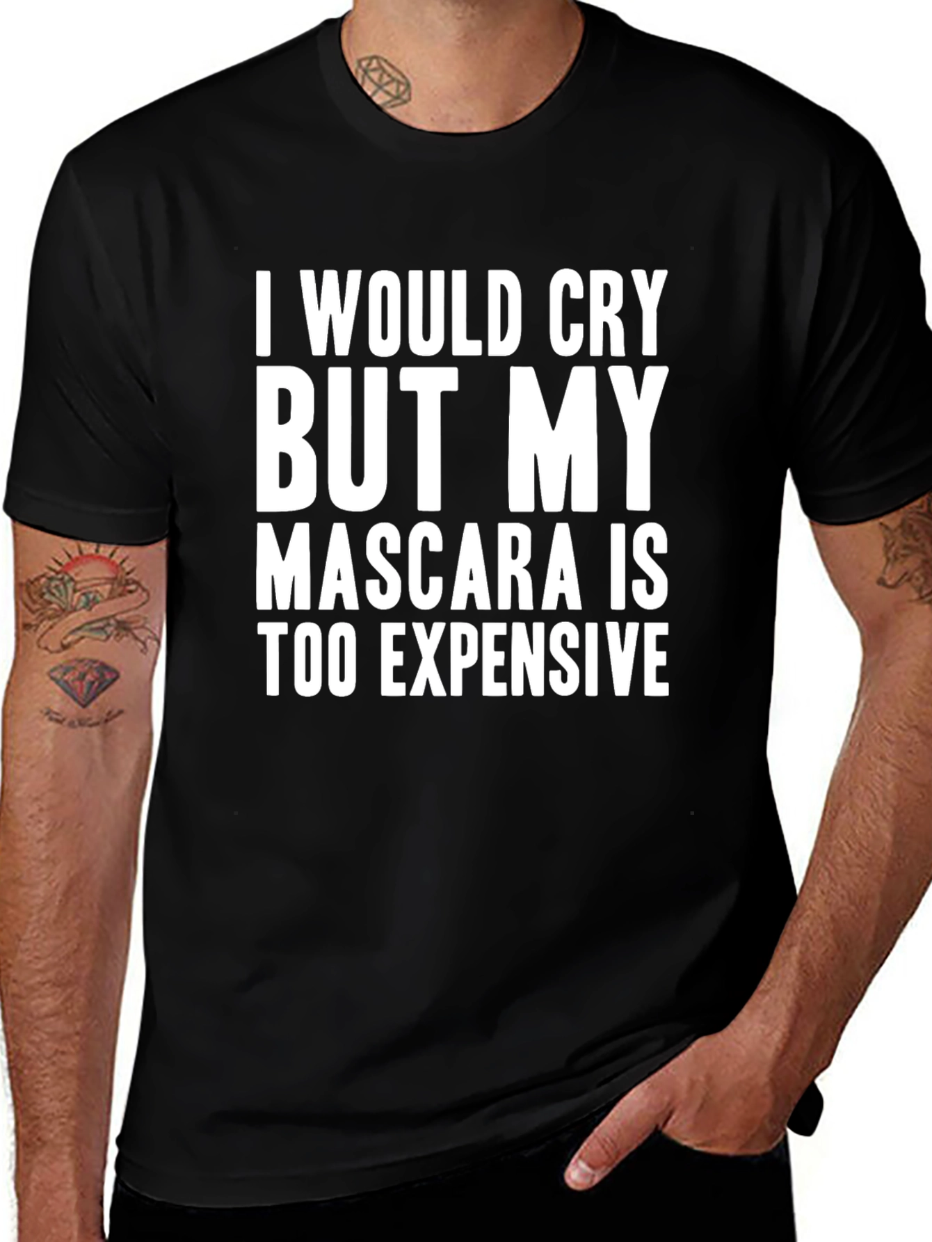 Funny Mascara Graphic Tee - Unisex
