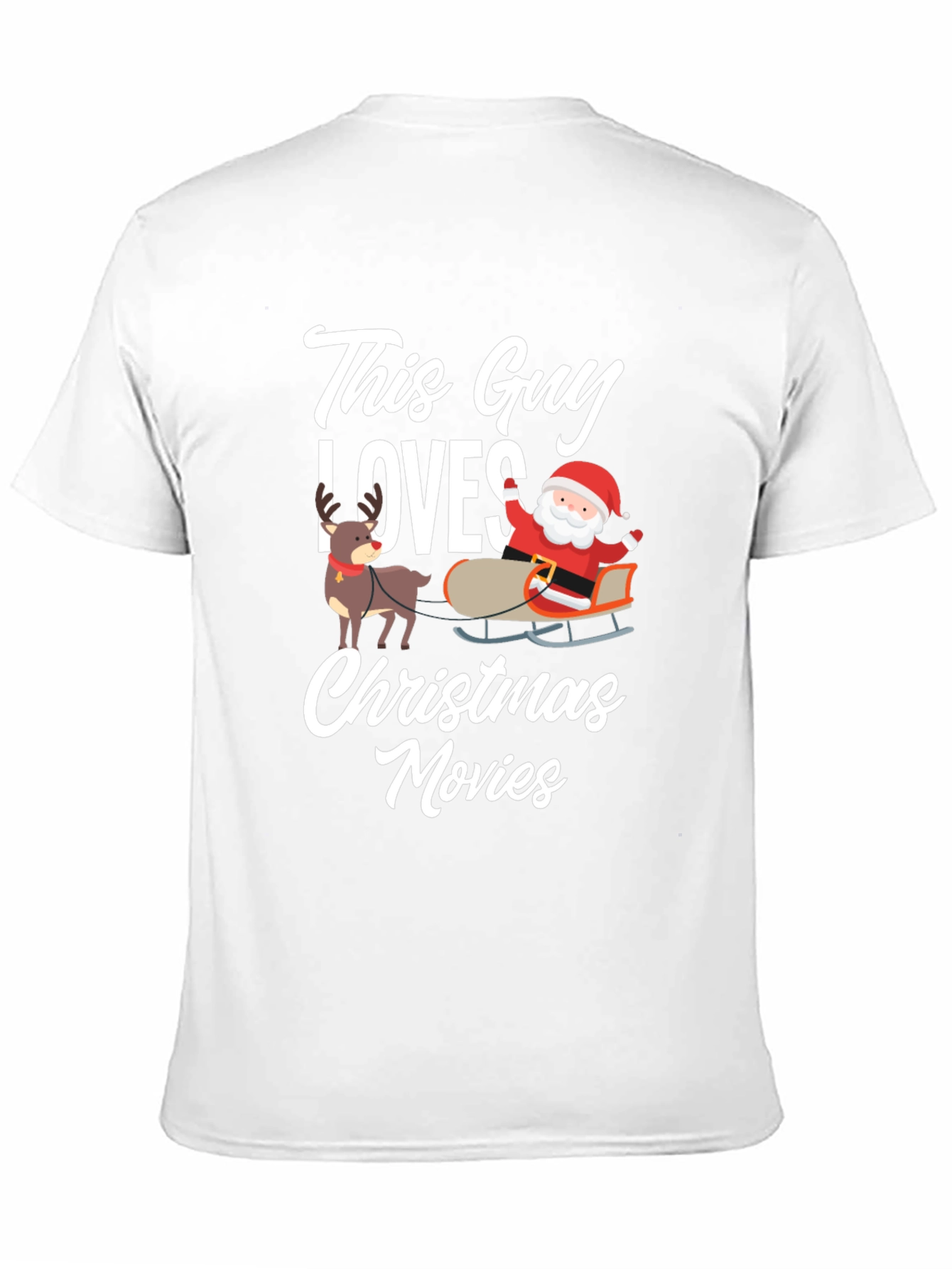 Christmas Movies Graphic Tee - This Guy Loves Santa!