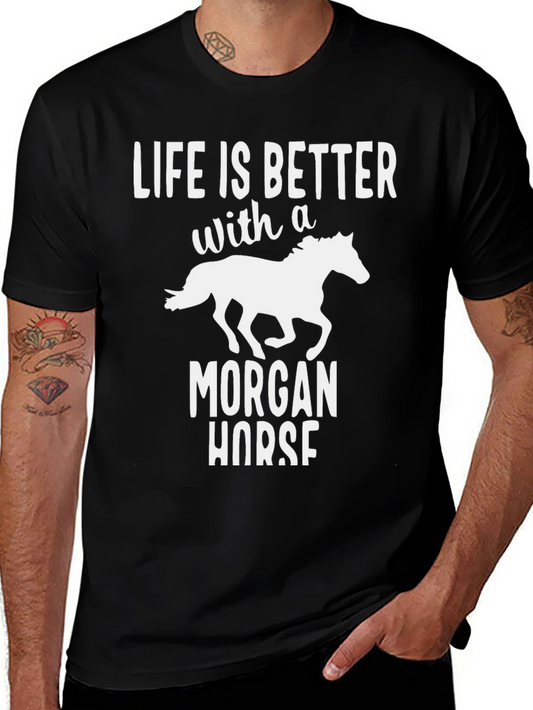 Morgan Horse T-Shirt - Life is Better Design