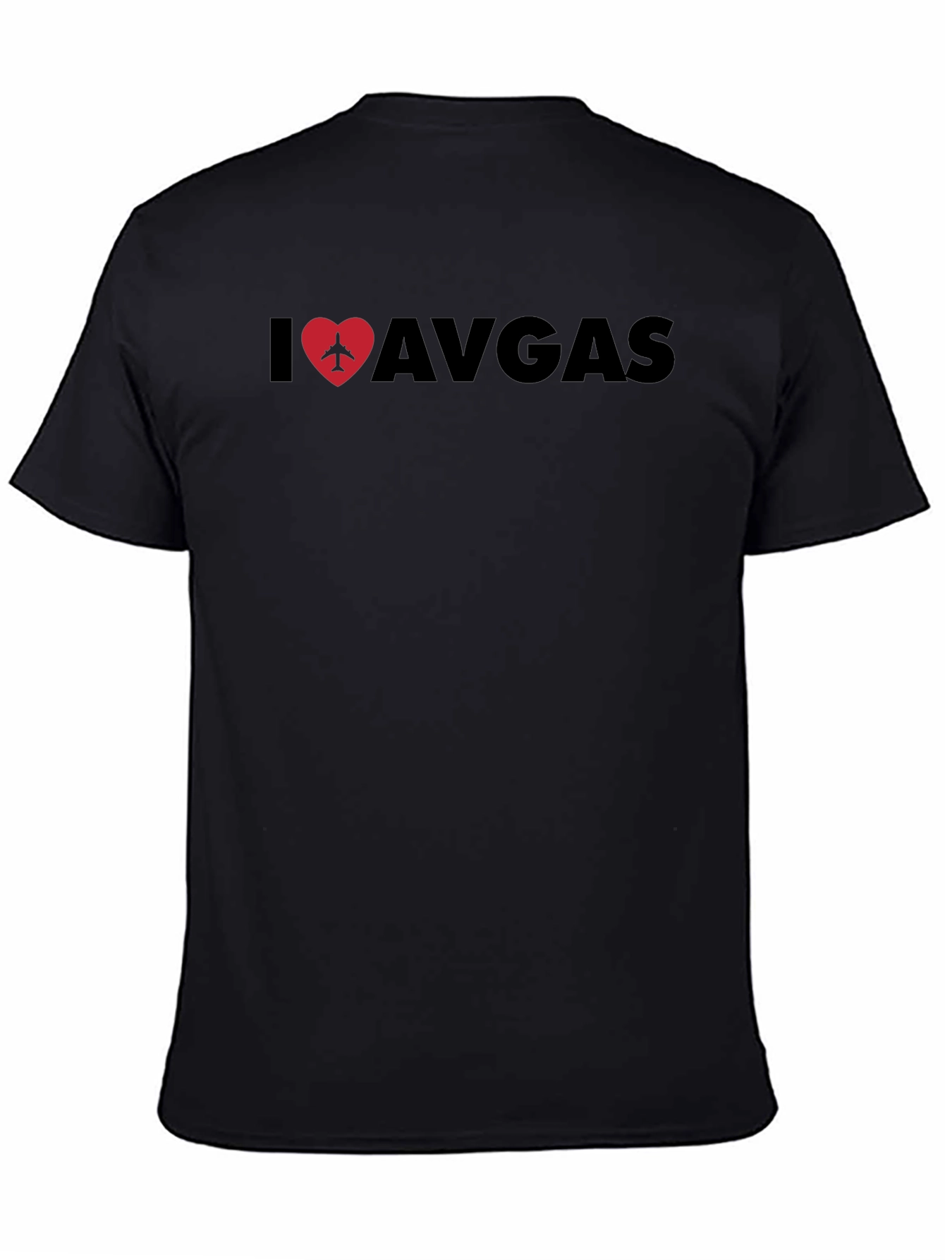 I Love Avgas Black T-Shirt