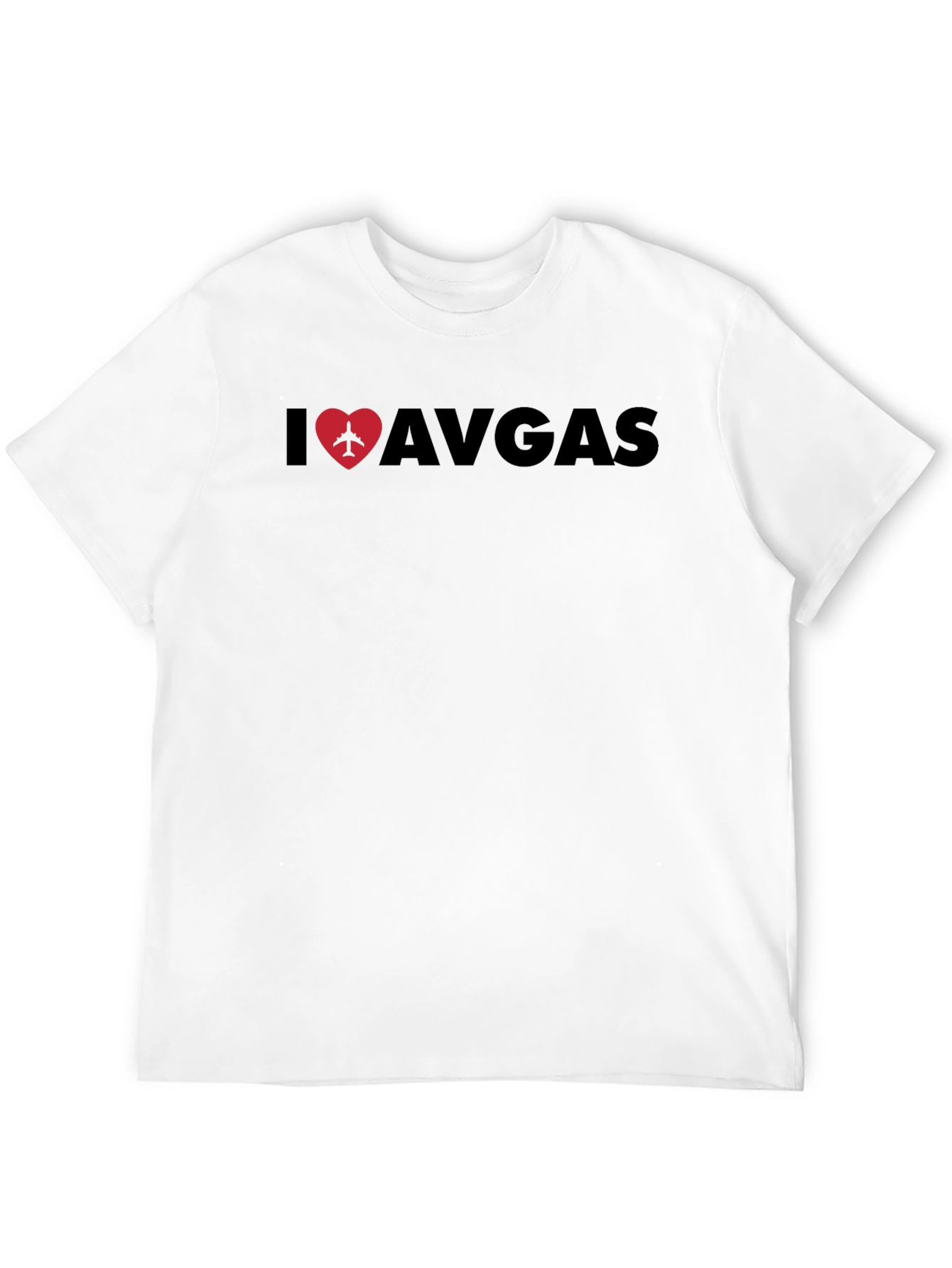 I Love Avgas Black T-Shirt