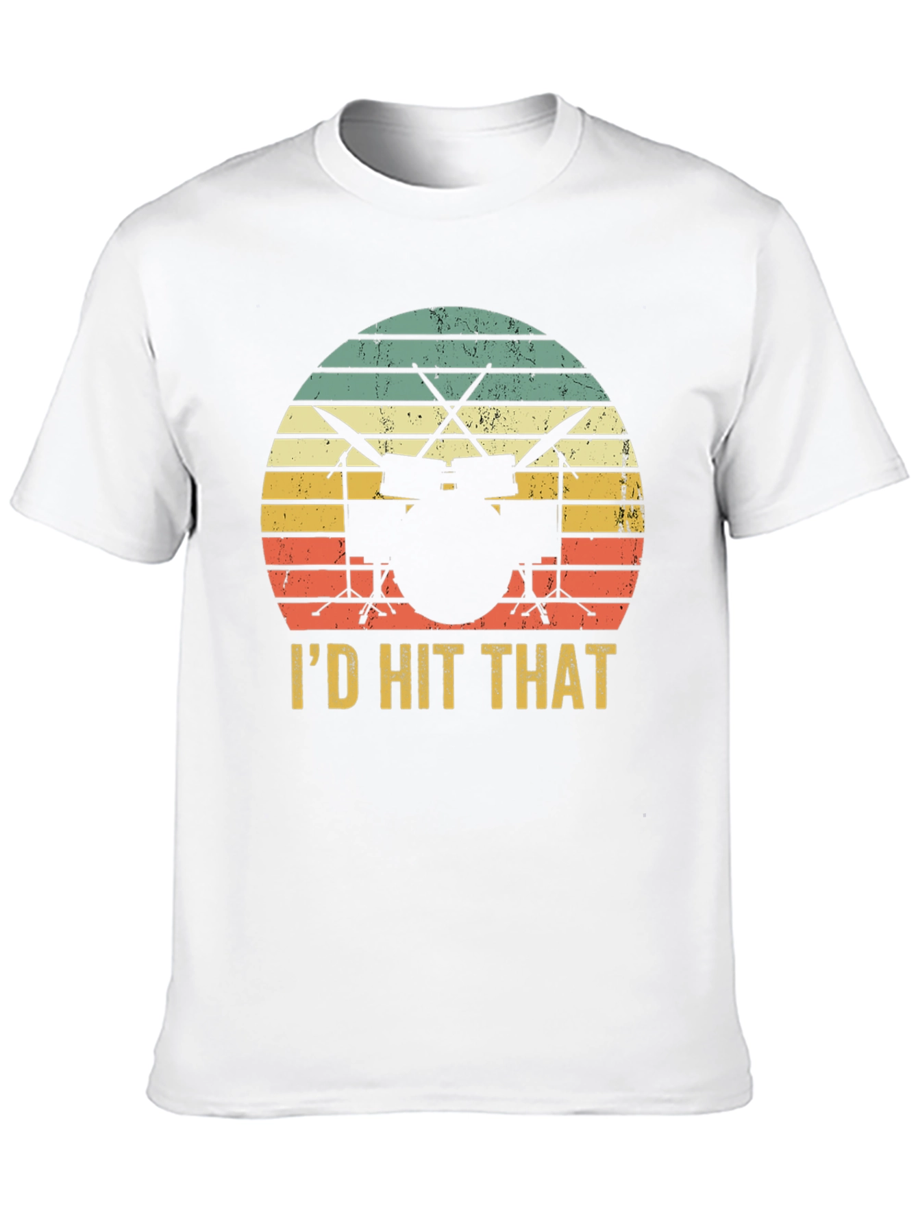 Id Hit That Drum Set Black T-Shirt