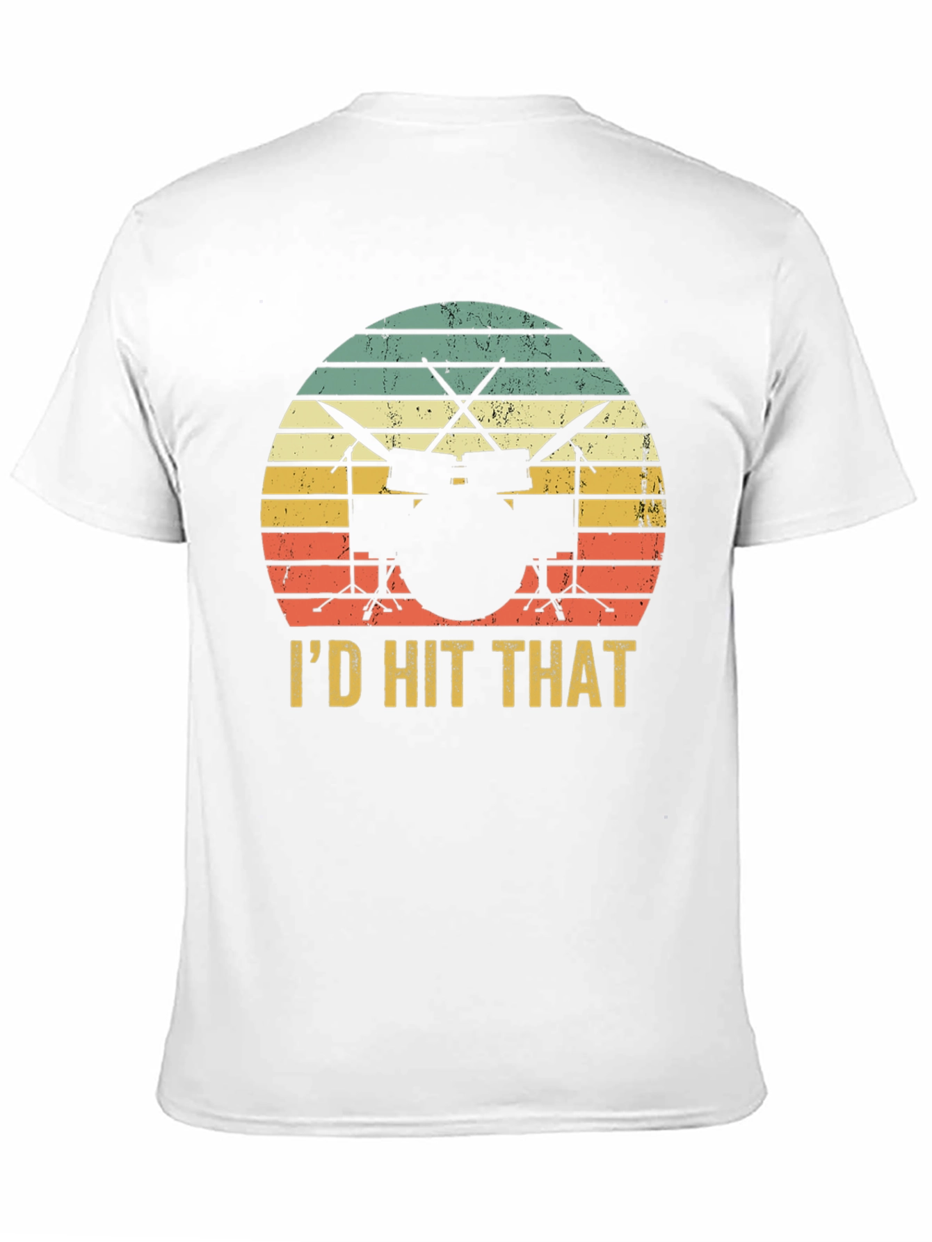 Id Hit That Drum Set Black T-Shirt