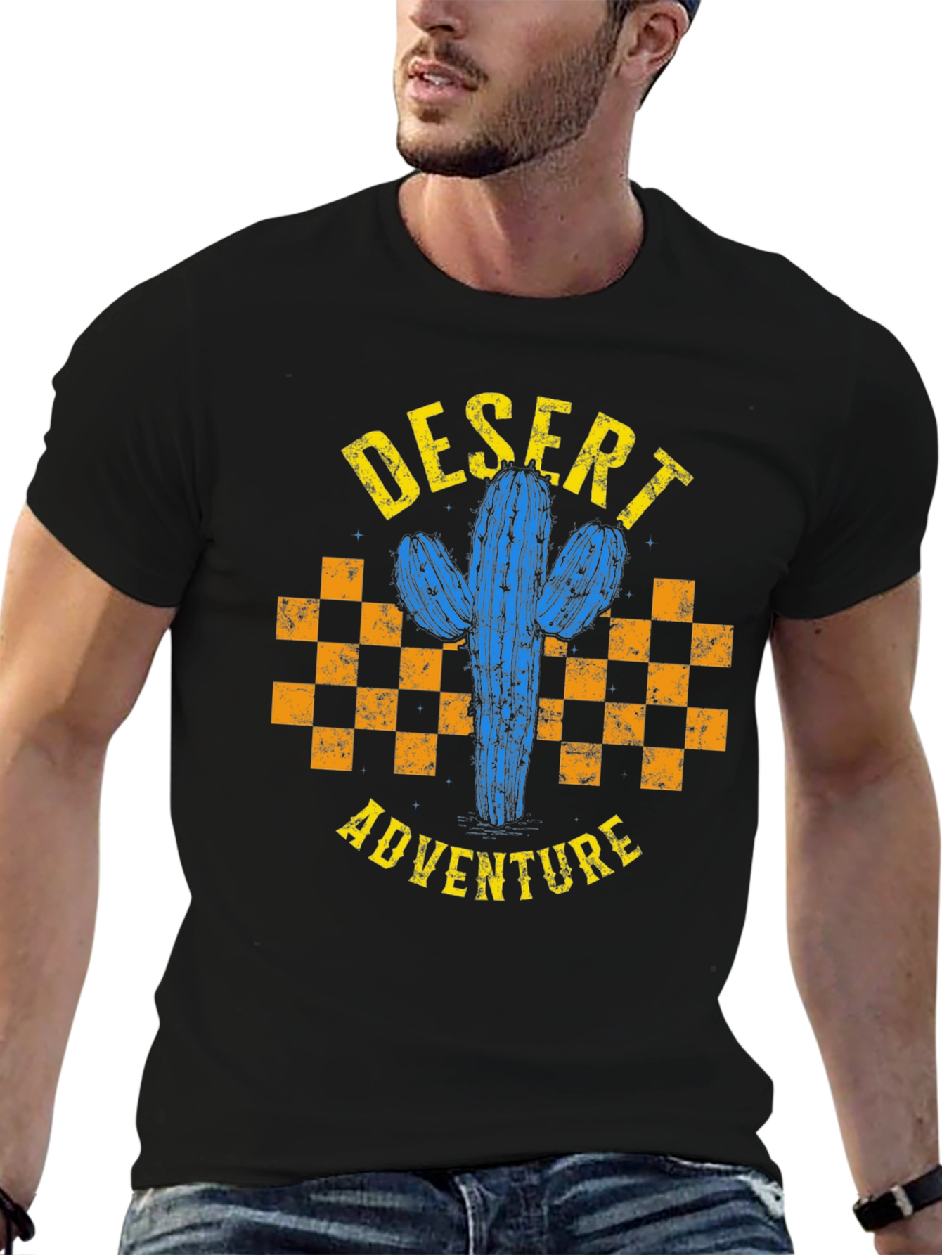 Desert Adventure Cactus Graphic T-Shirt