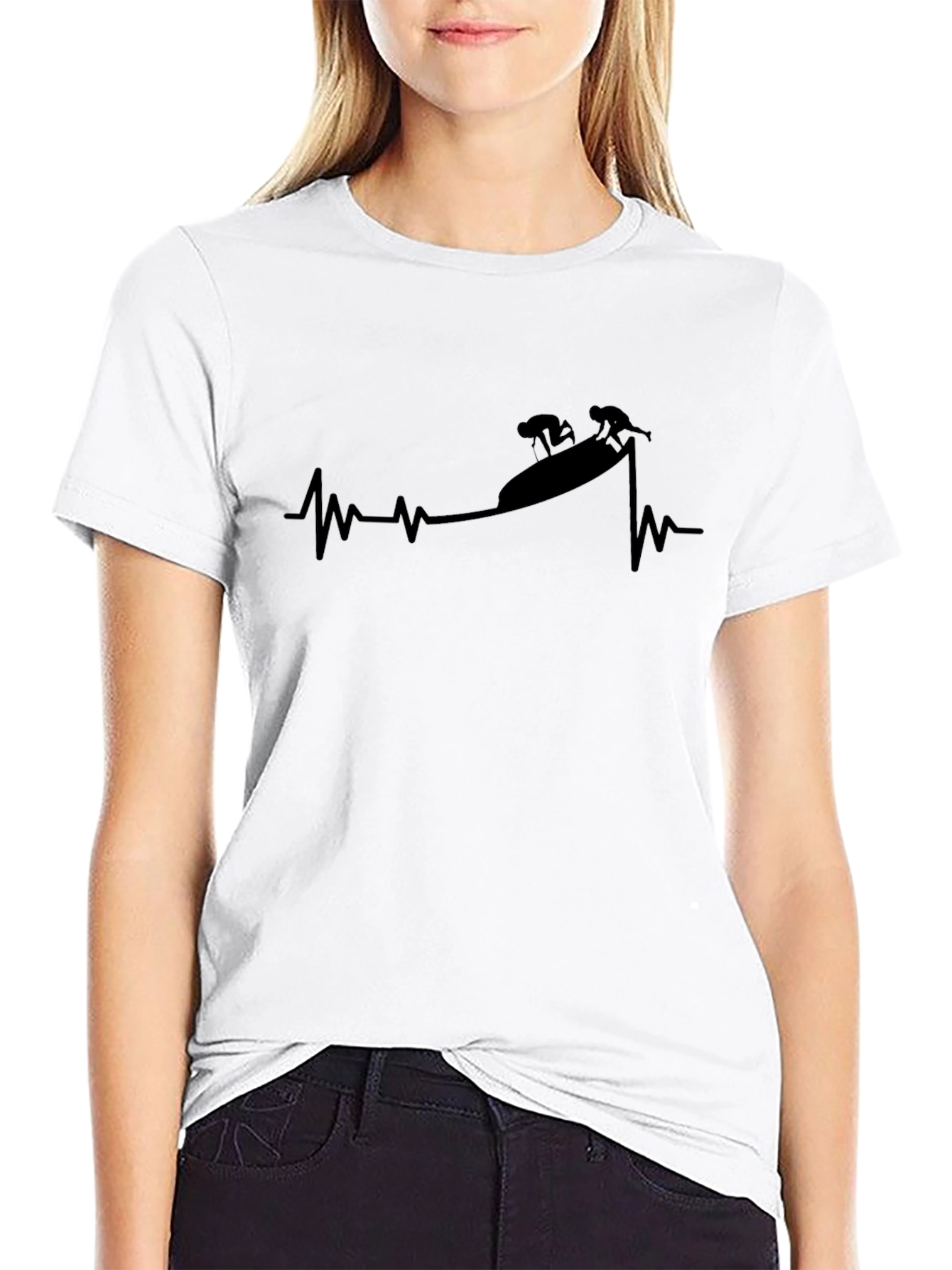 Cyclist Heartbeat Graphic T-Shirt