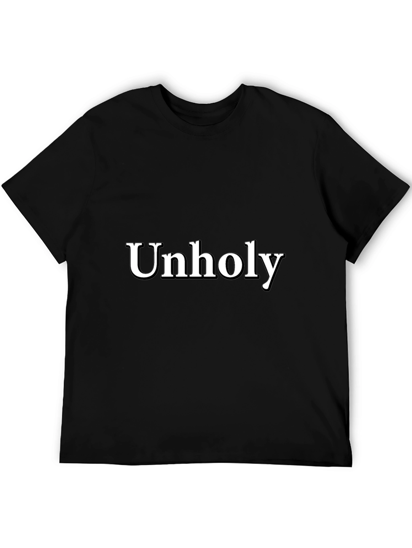 Unholy Graphic Tee - Black Cotton T-Shirt