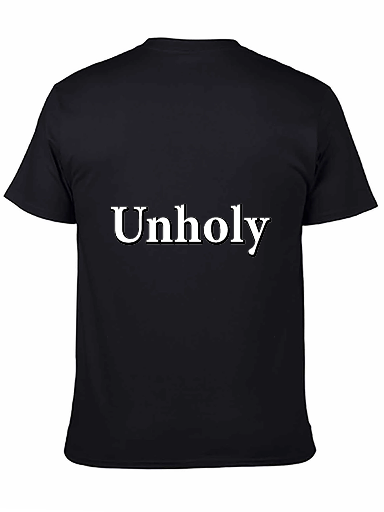 Unholy Graphic Tee - Black Cotton T-Shirt