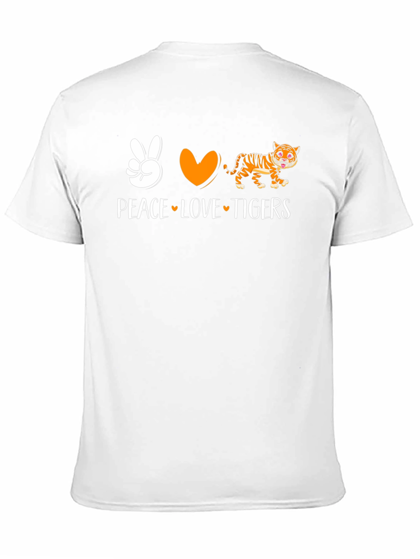 Peace Love Tigers Graphic T-Shirt