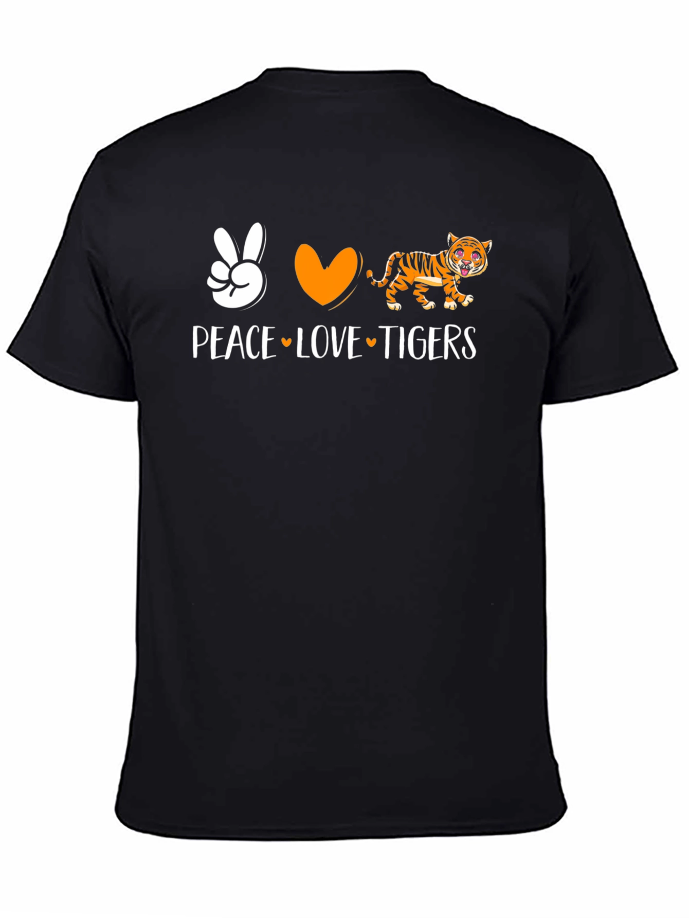 Peace Love Tigers Graphic T-Shirt