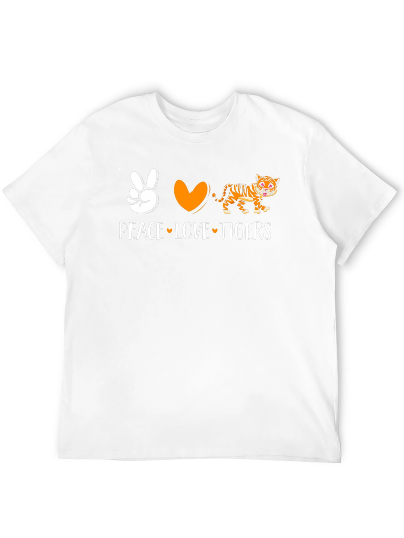 Peace Love Tigers Graphic T-Shirt