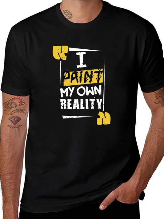 I Paint My Own Reality Graphic Tee - Black Cotton