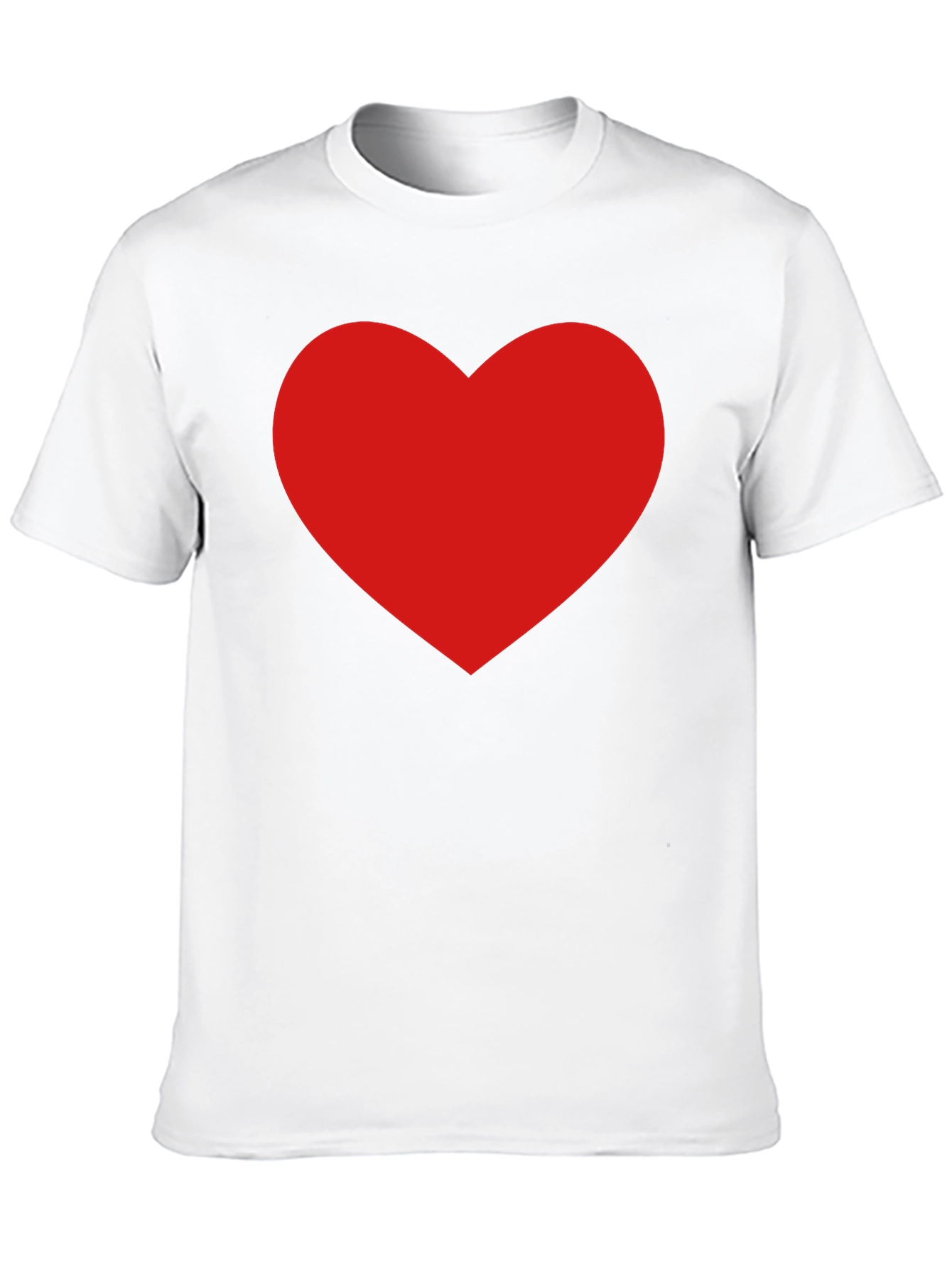 Red Heart Graphic Black T-Shirt