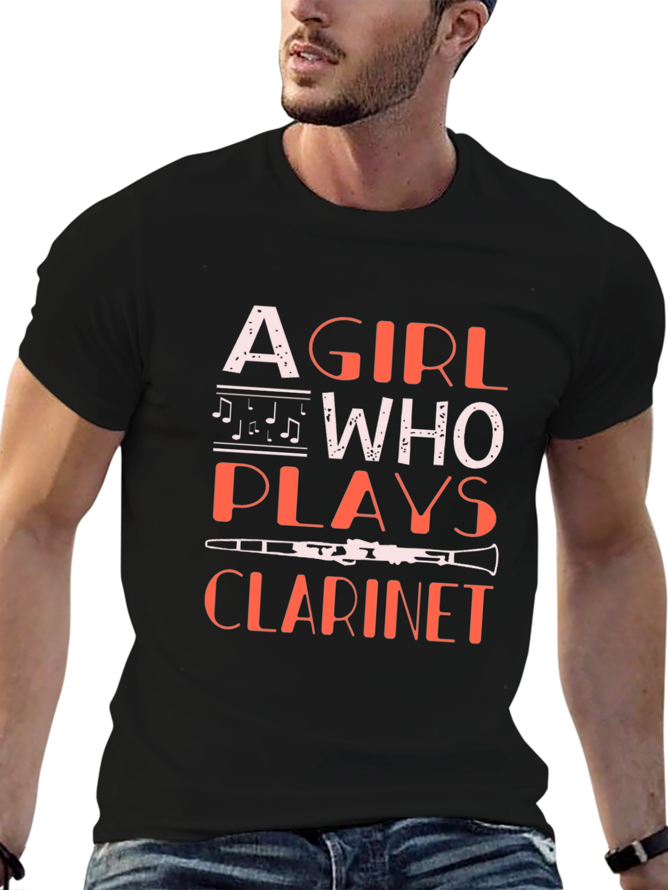 Girl Who Plays Clarinet T-Shirt - Music Lover Tee