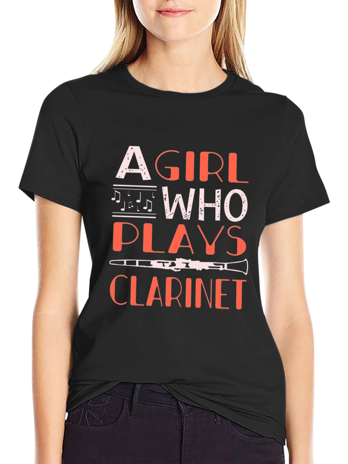 Girl Who Plays Clarinet T-Shirt - Music Lover Tee