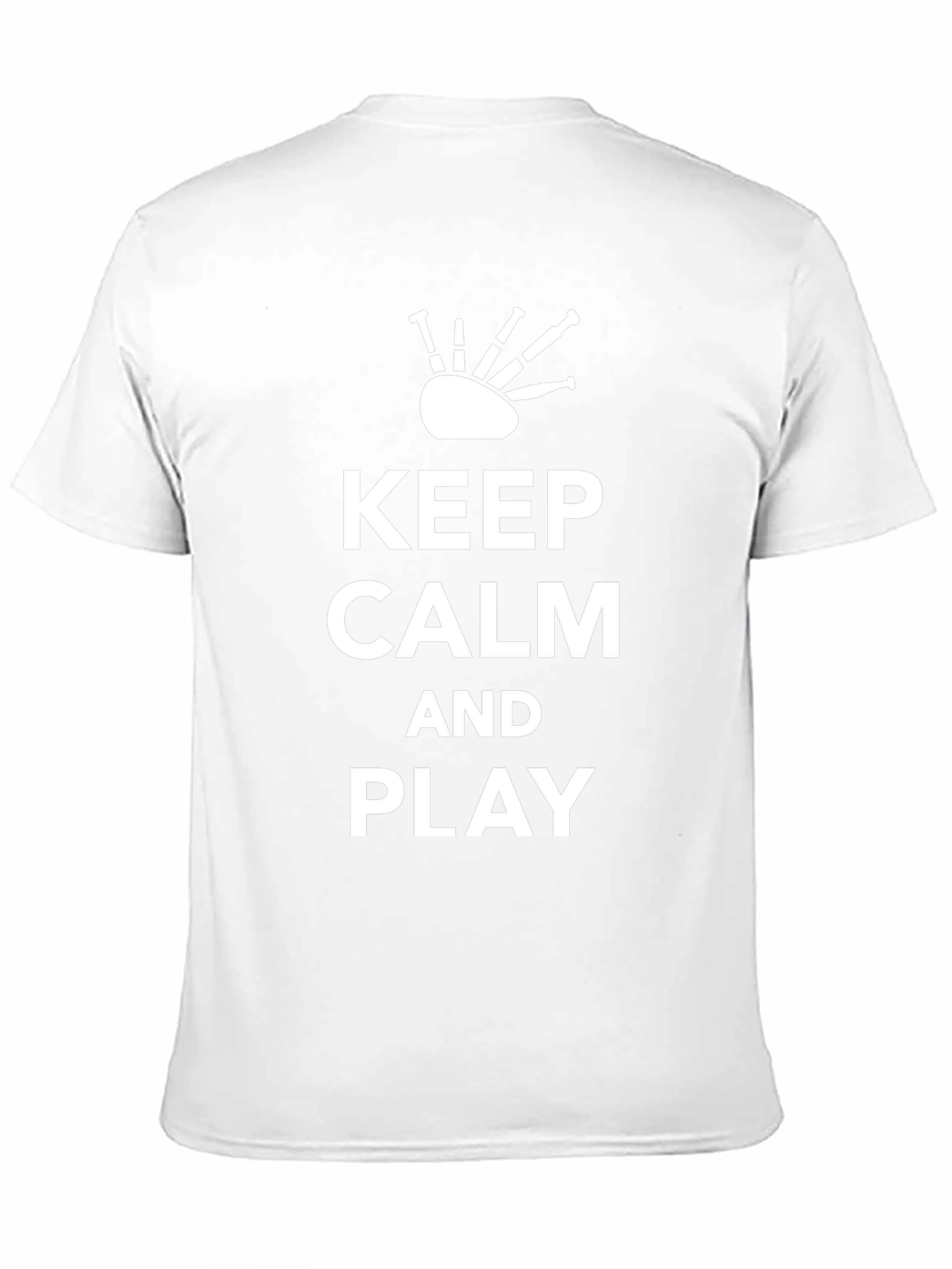 Keep Calm and Play Bagpipes - Black T-Shirt