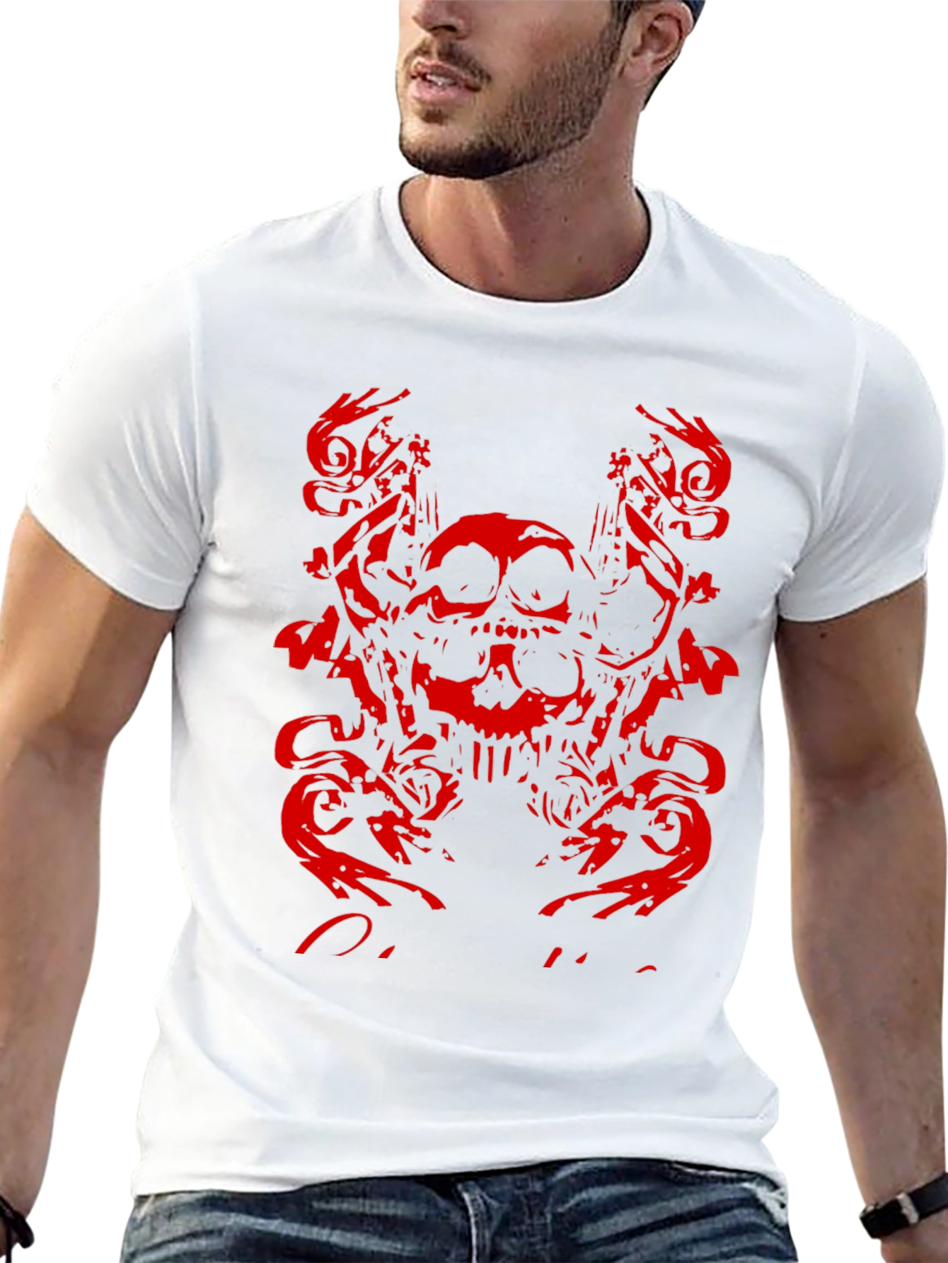 Skull Graphic T-Shirt - Edgy Design