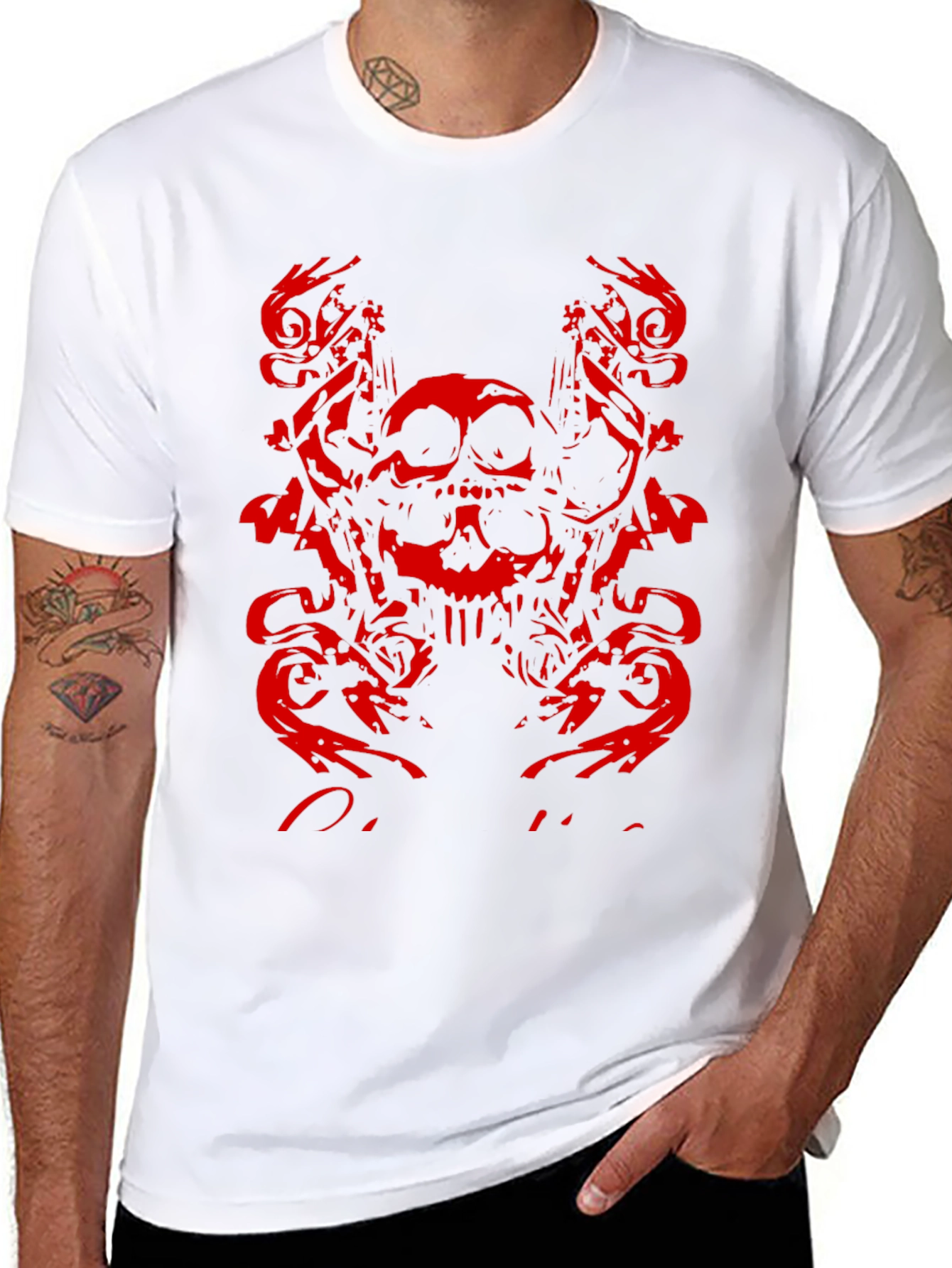 Skull Graphic T-Shirt - Edgy Design