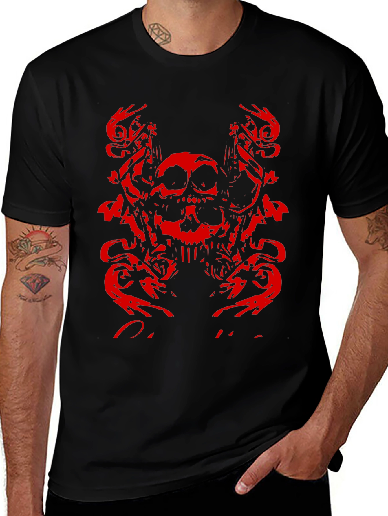 Skull Graphic T-Shirt - Edgy Design