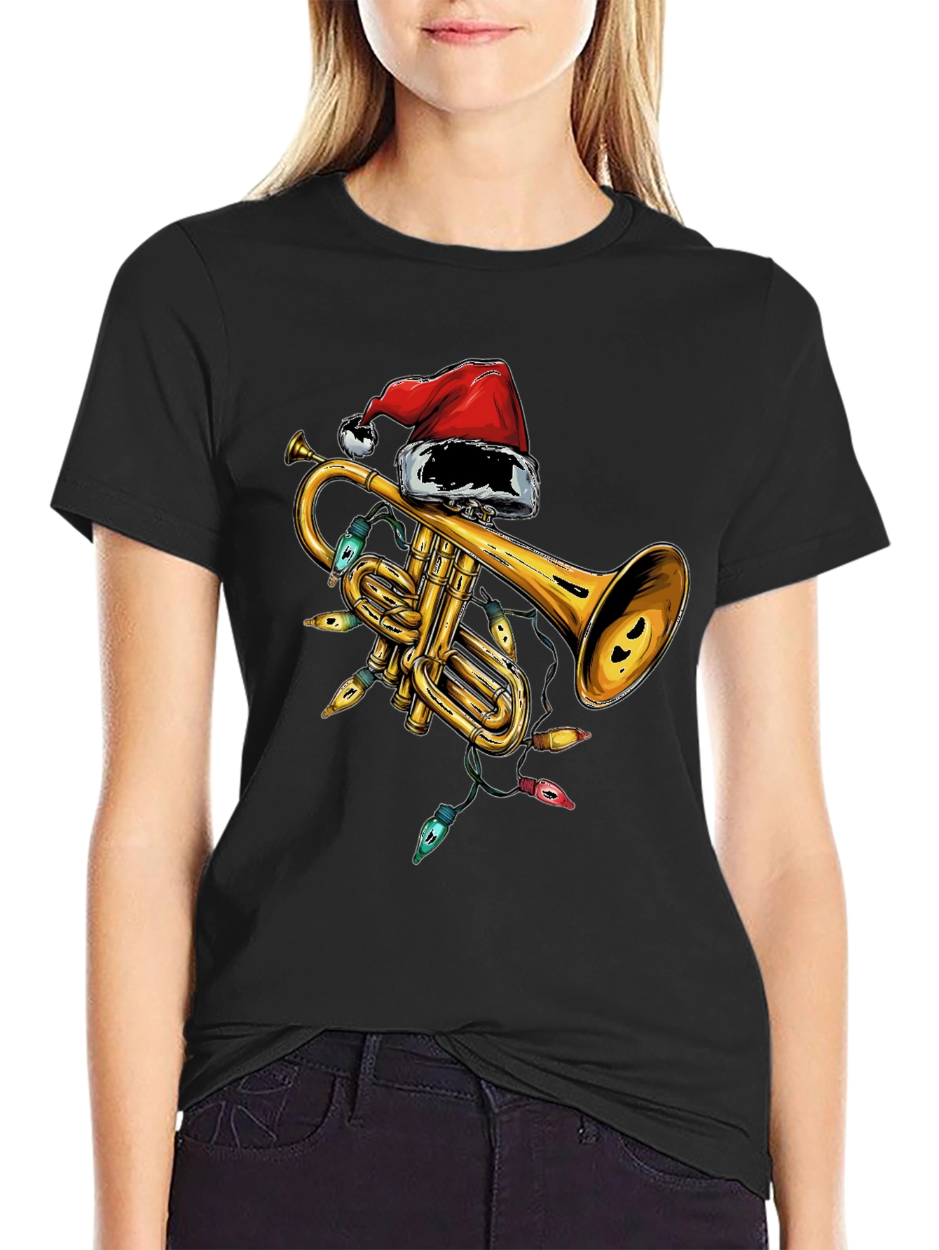 Christmas Trumpet T-Shirt - Holiday Music Tee
