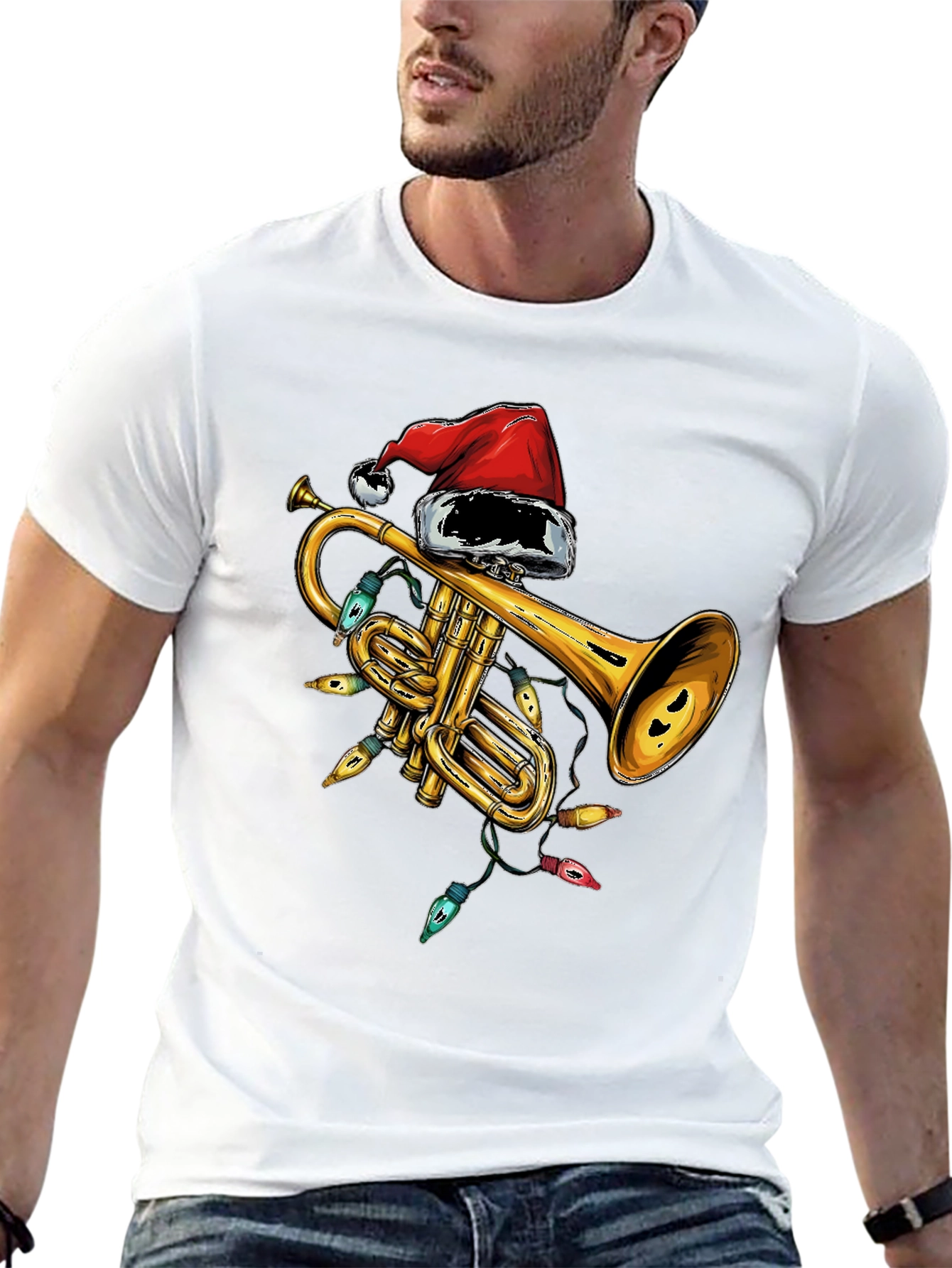 Christmas Trumpet T-Shirt - Holiday Music Tee