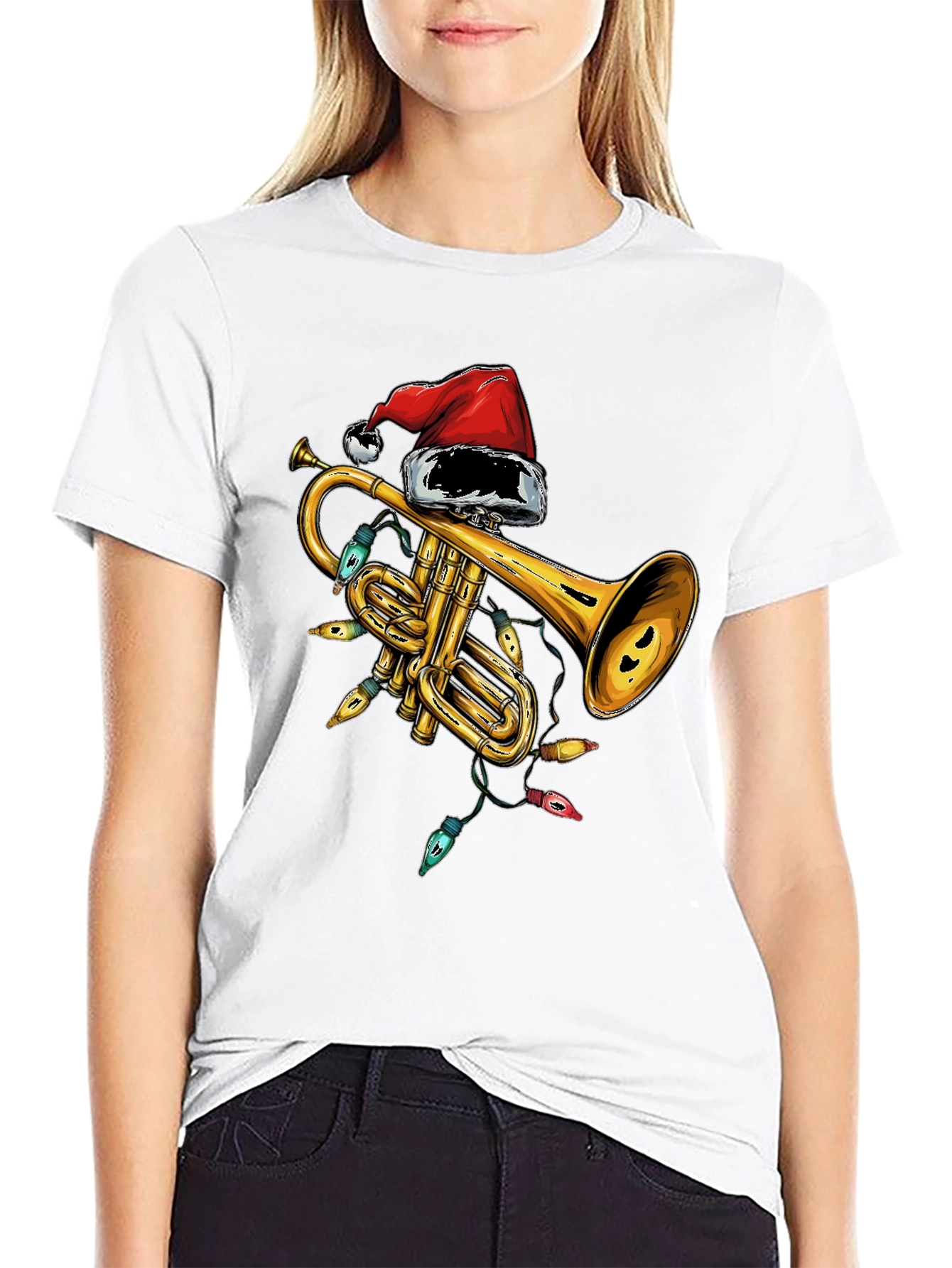 Christmas Trumpet T-Shirt - Holiday Music Tee