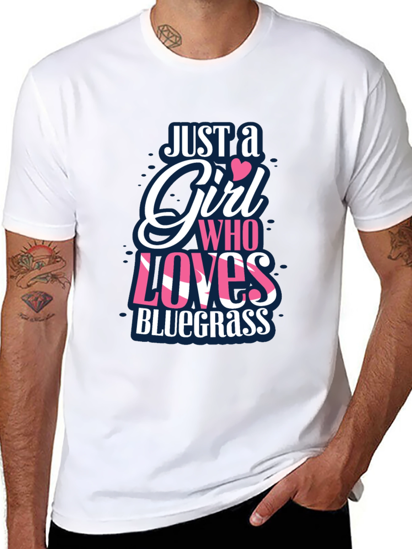 Just A Girl Who Loves Bluegrass T-Shirt