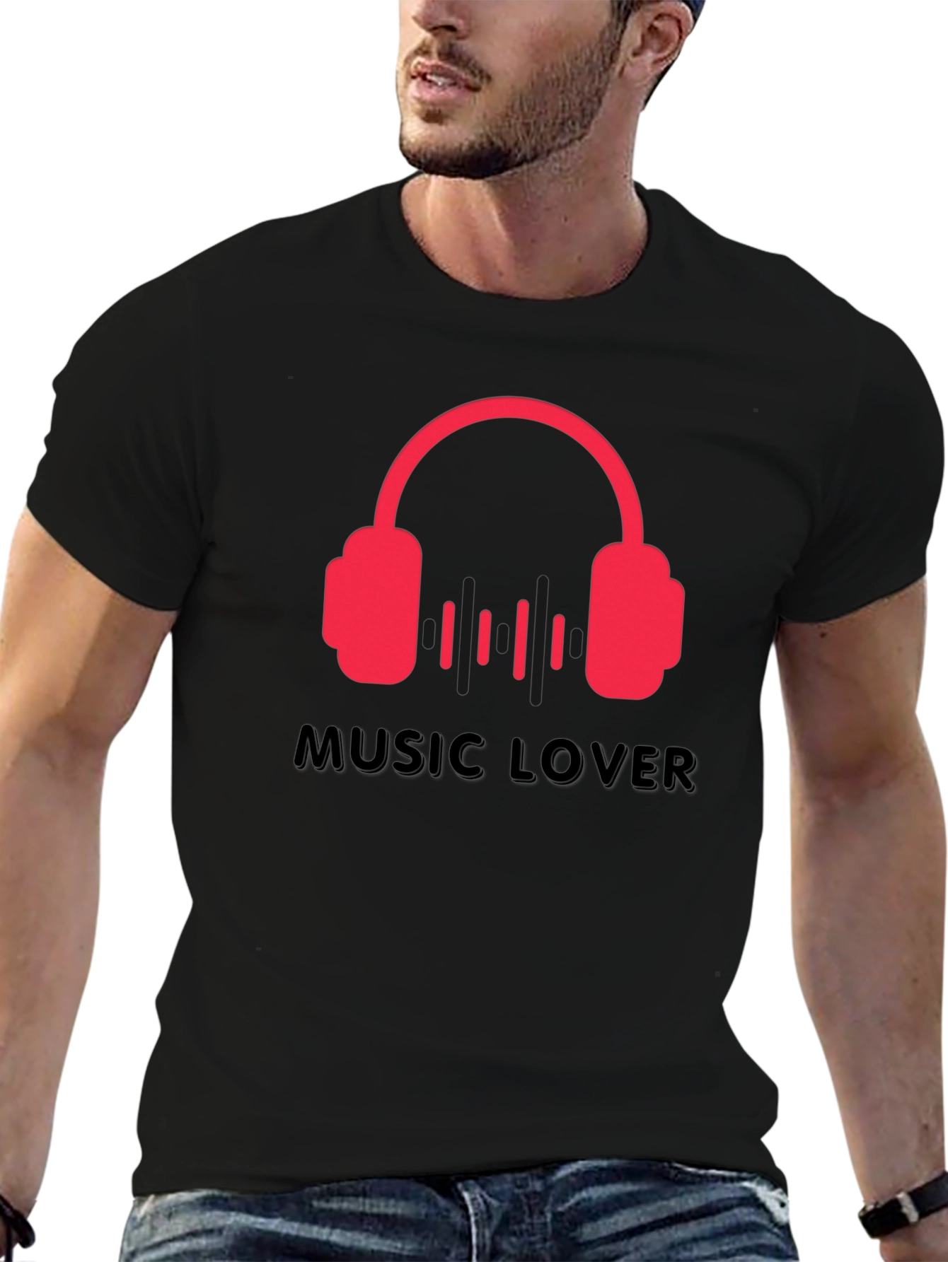 Music Lover Black T-Shirt