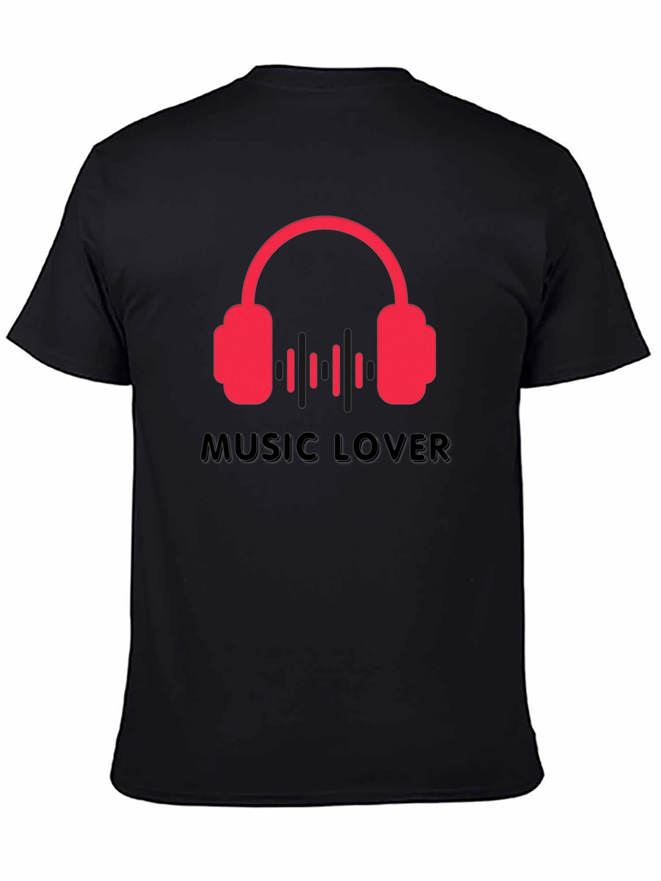 Music Lover Black T-Shirt