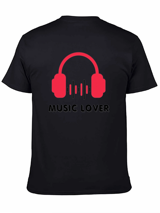 Music Lover Black T-Shirt
