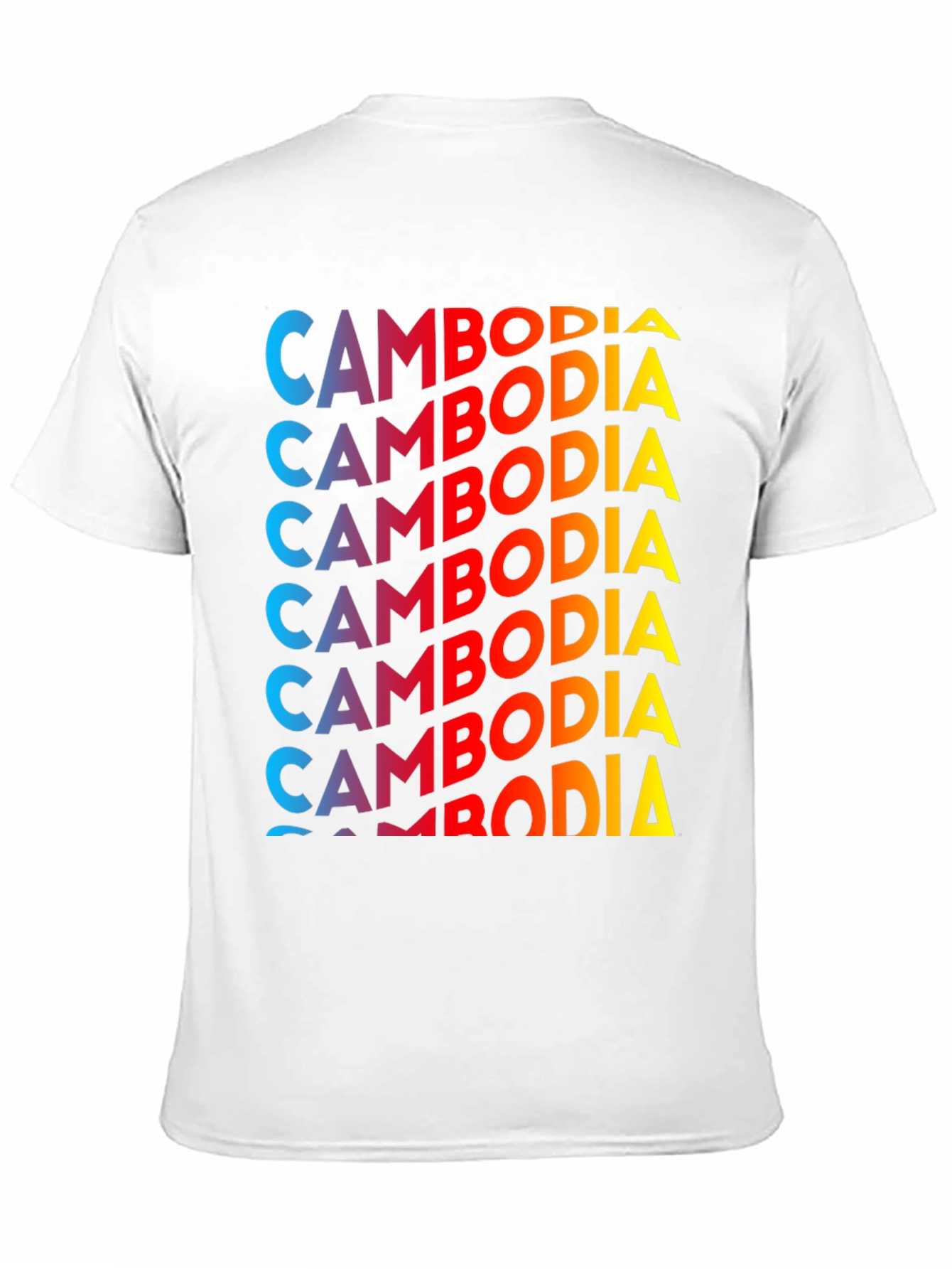 Cambodia Graphic Print T-Shirt - Black