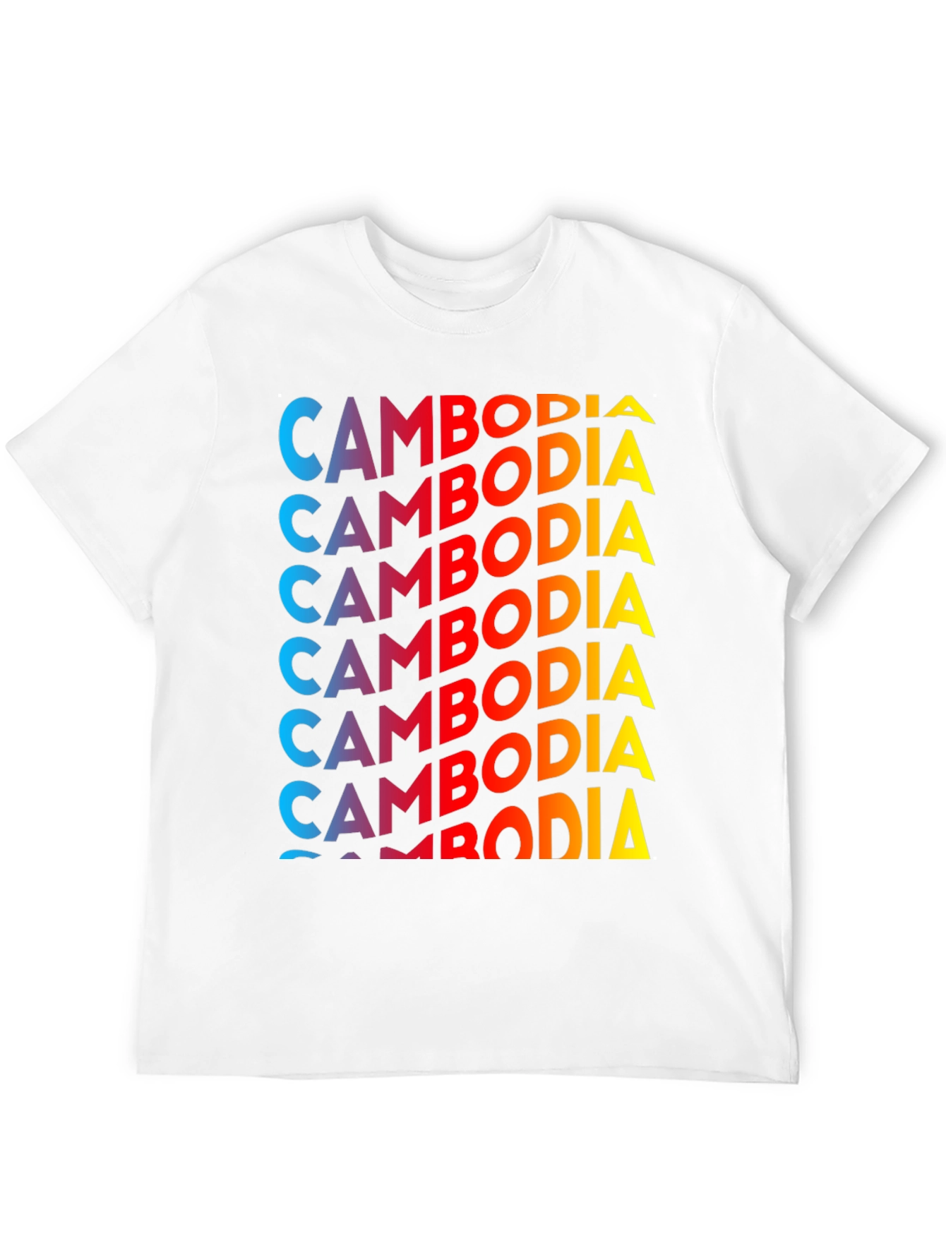 Cambodia Graphic Print T-Shirt - Black